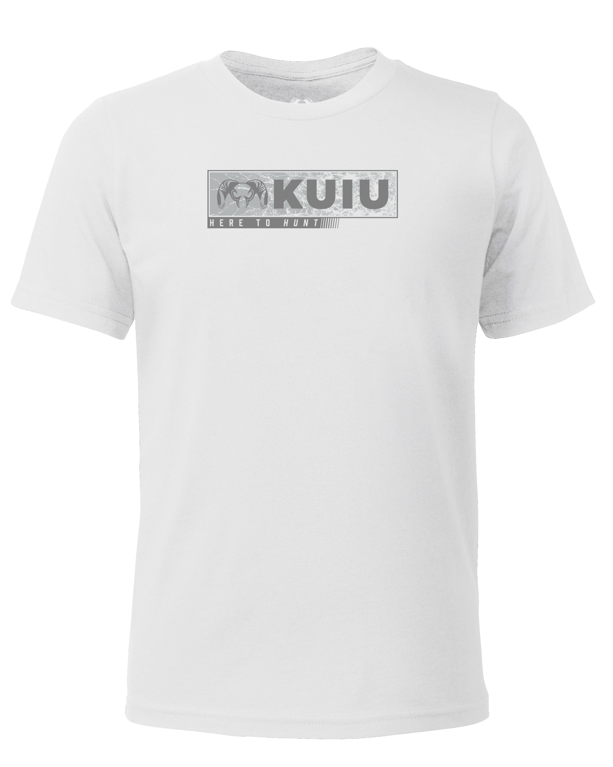 Youth Here to Hunt Gritstone T-Shirt | White