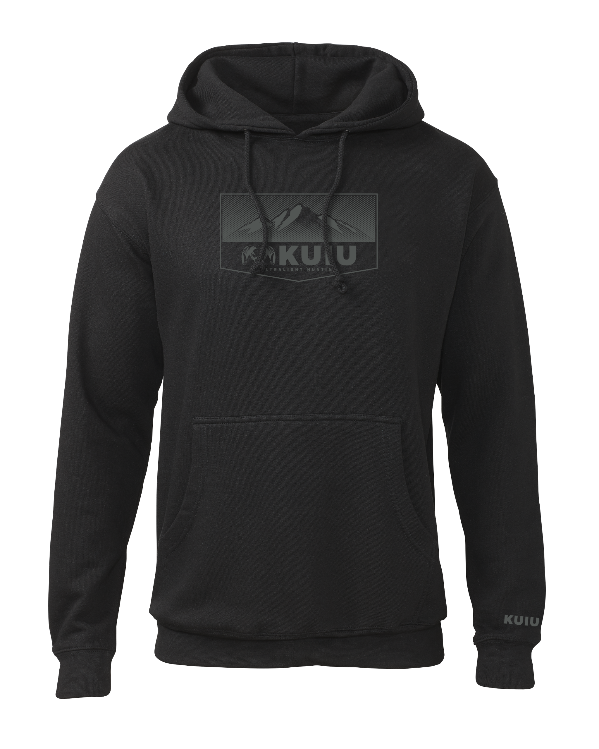 KUIU Ultralight Mountain Logo Hoodie | Black