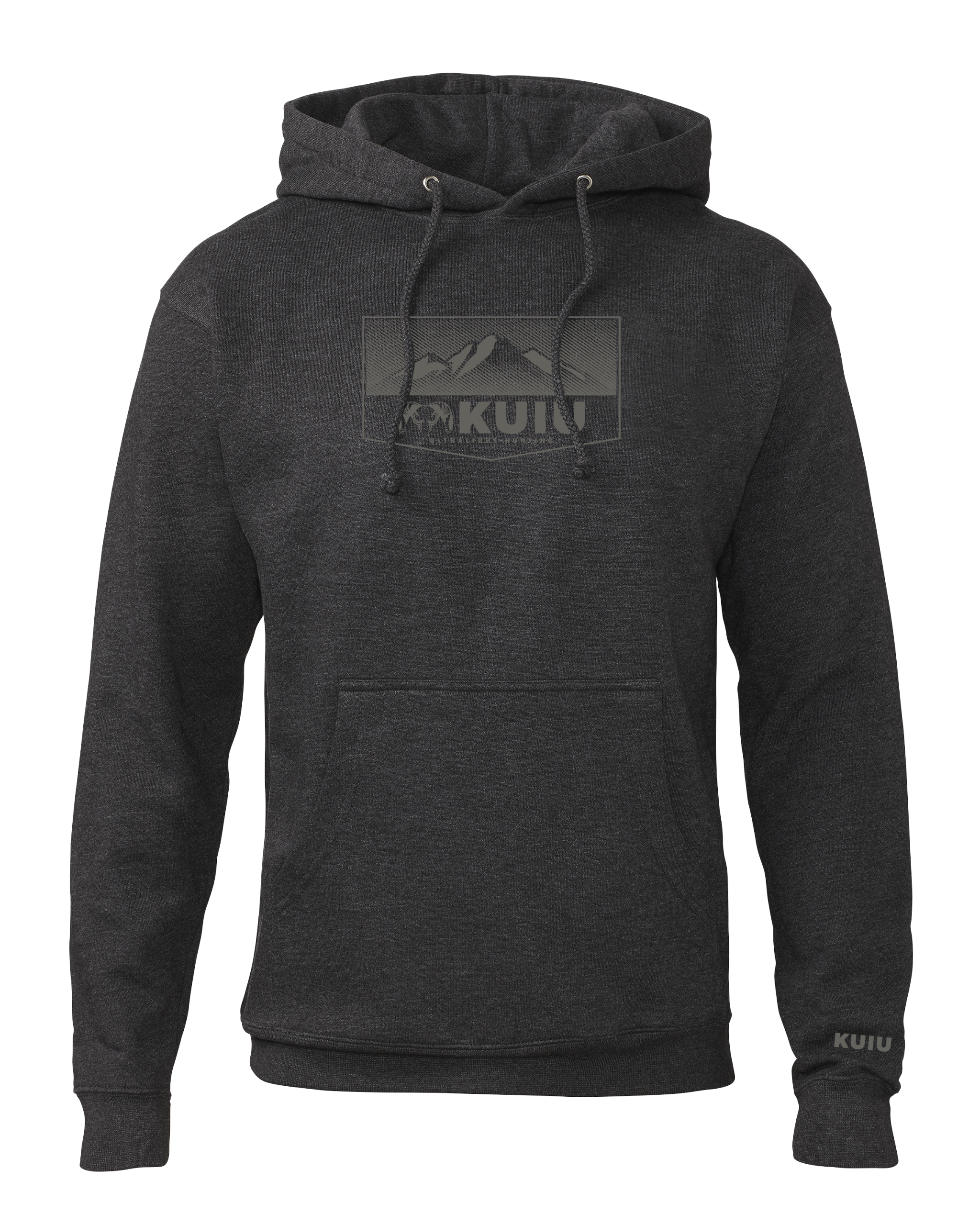 KUIU Ultralight Mountain Logo Hoodie | Charcoal