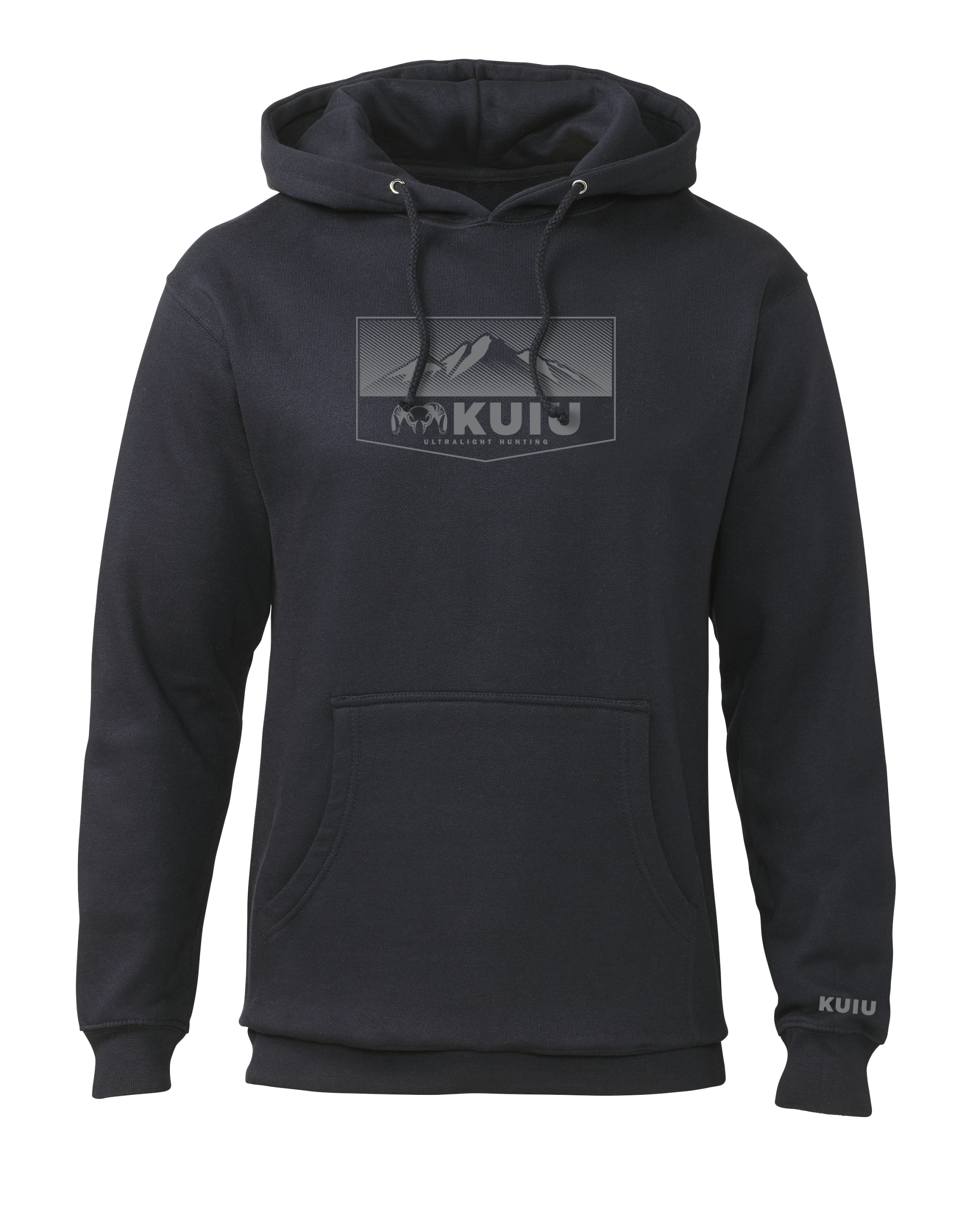 KUIU Ultralight Mountain Logo Hoodie | Navy