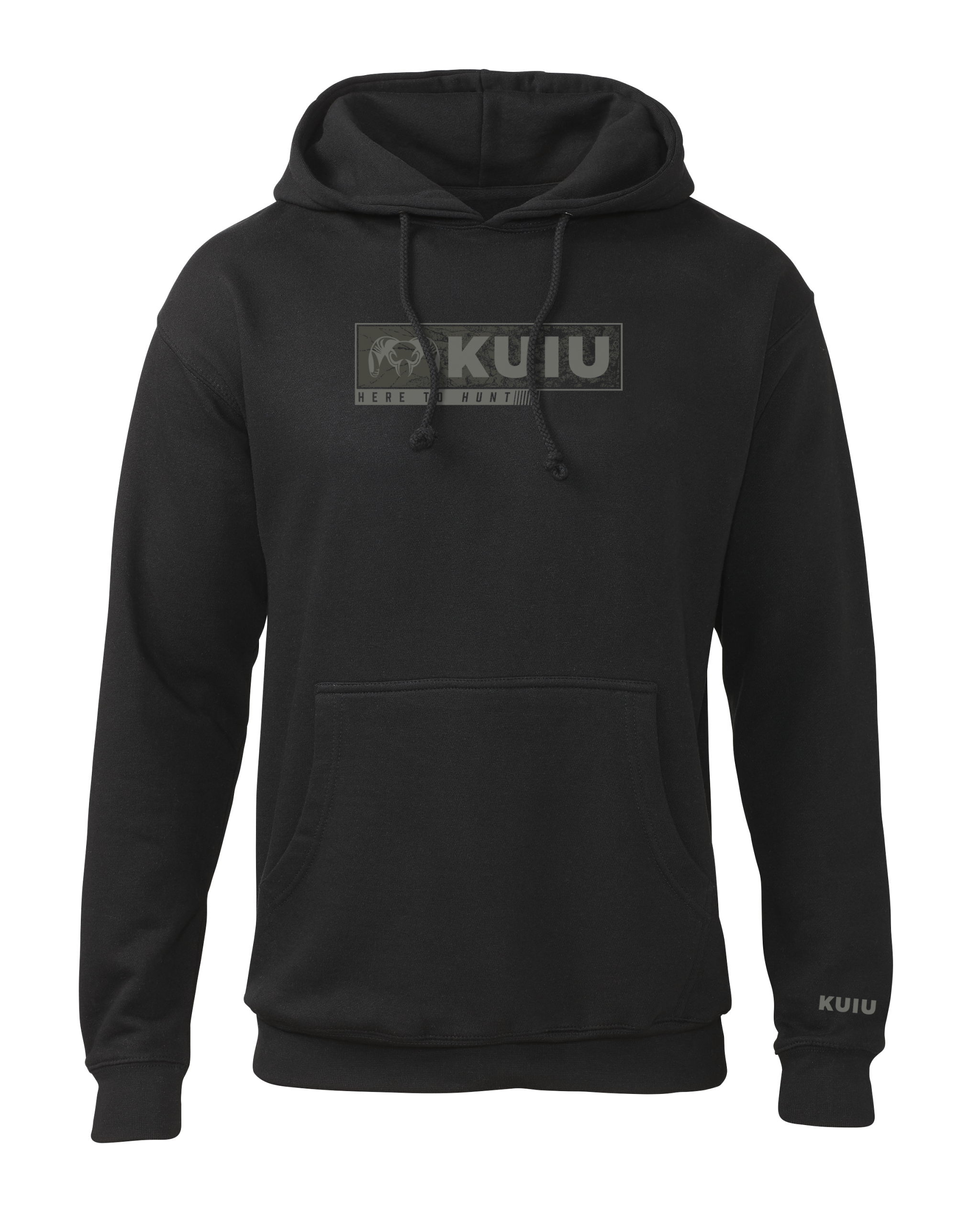 Outlet KUIU Here to Hunt Gritstone Hoodie | Black