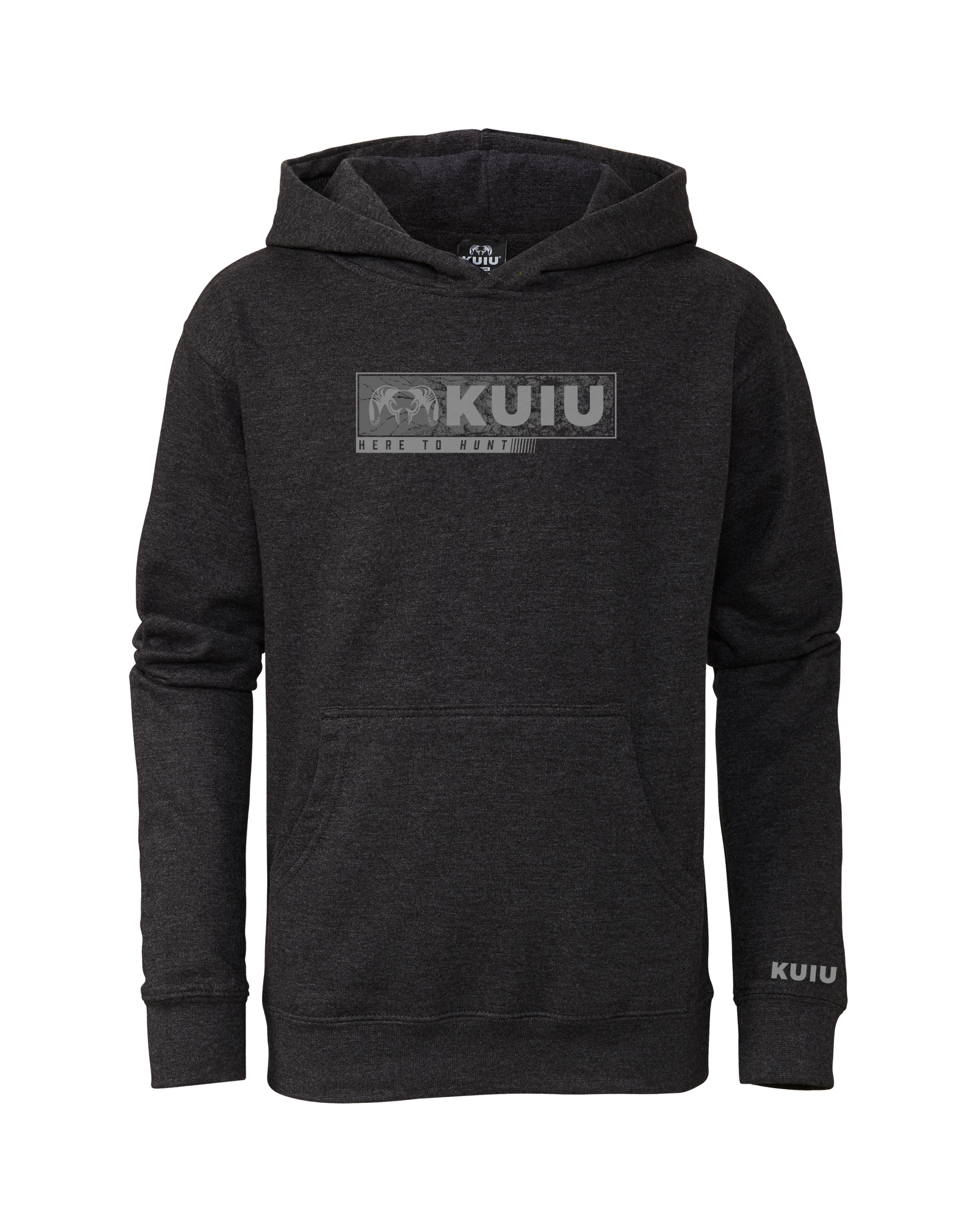 Youth Here to Hunt Gritstone Hoodie | Charcoal