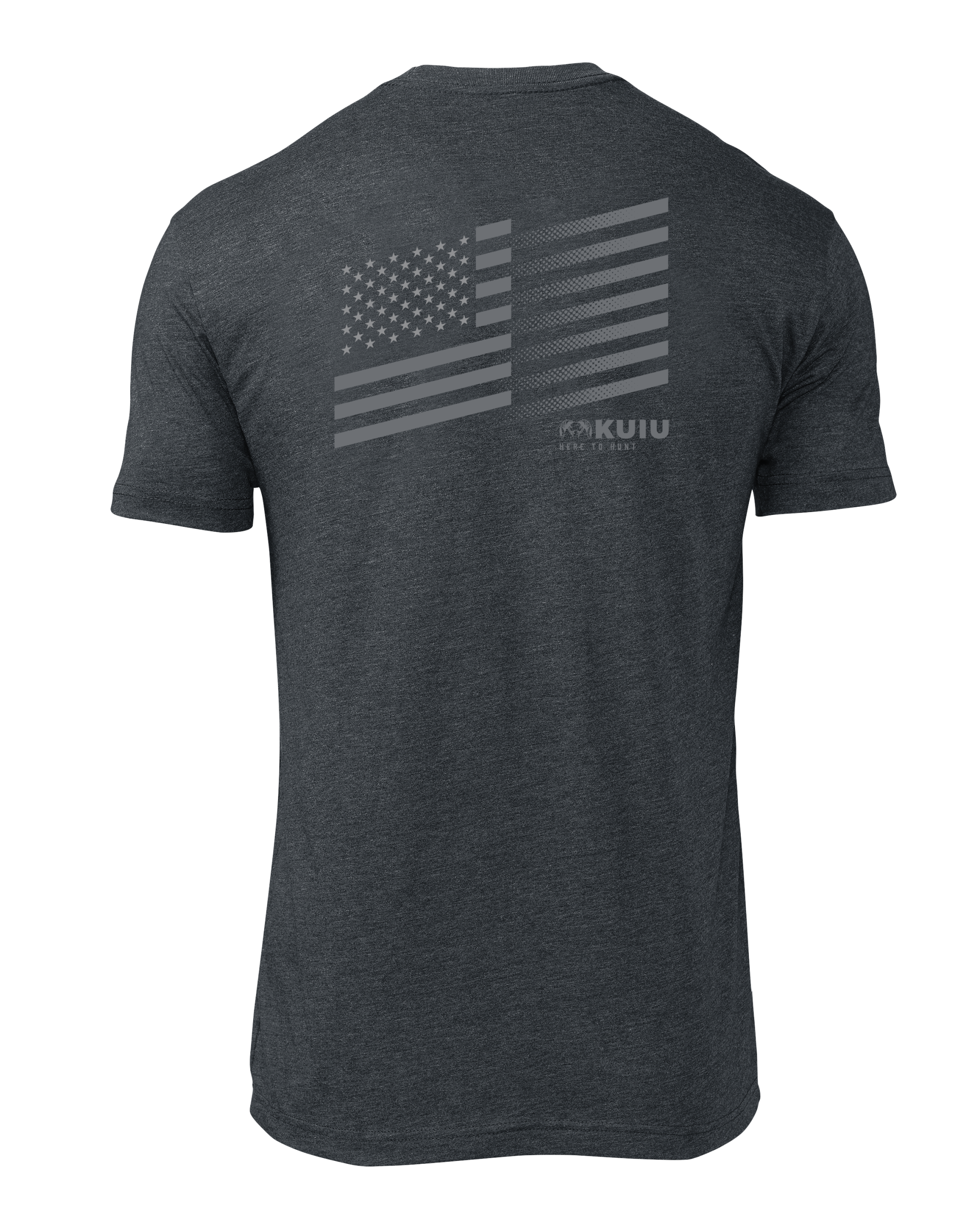 KUIU Solid Flag Fade T-Shirt | Charcoal