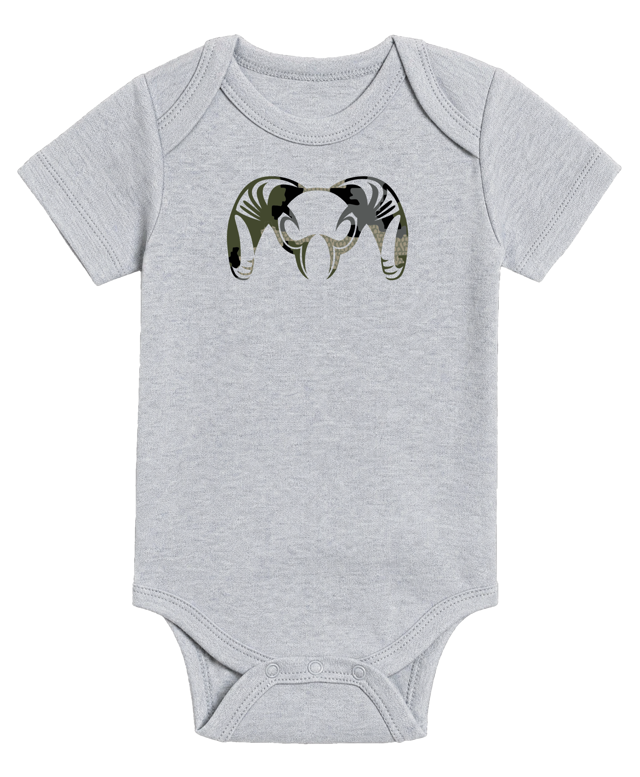 KUIU Verde Ram Baby One-Piece | Heather Grey