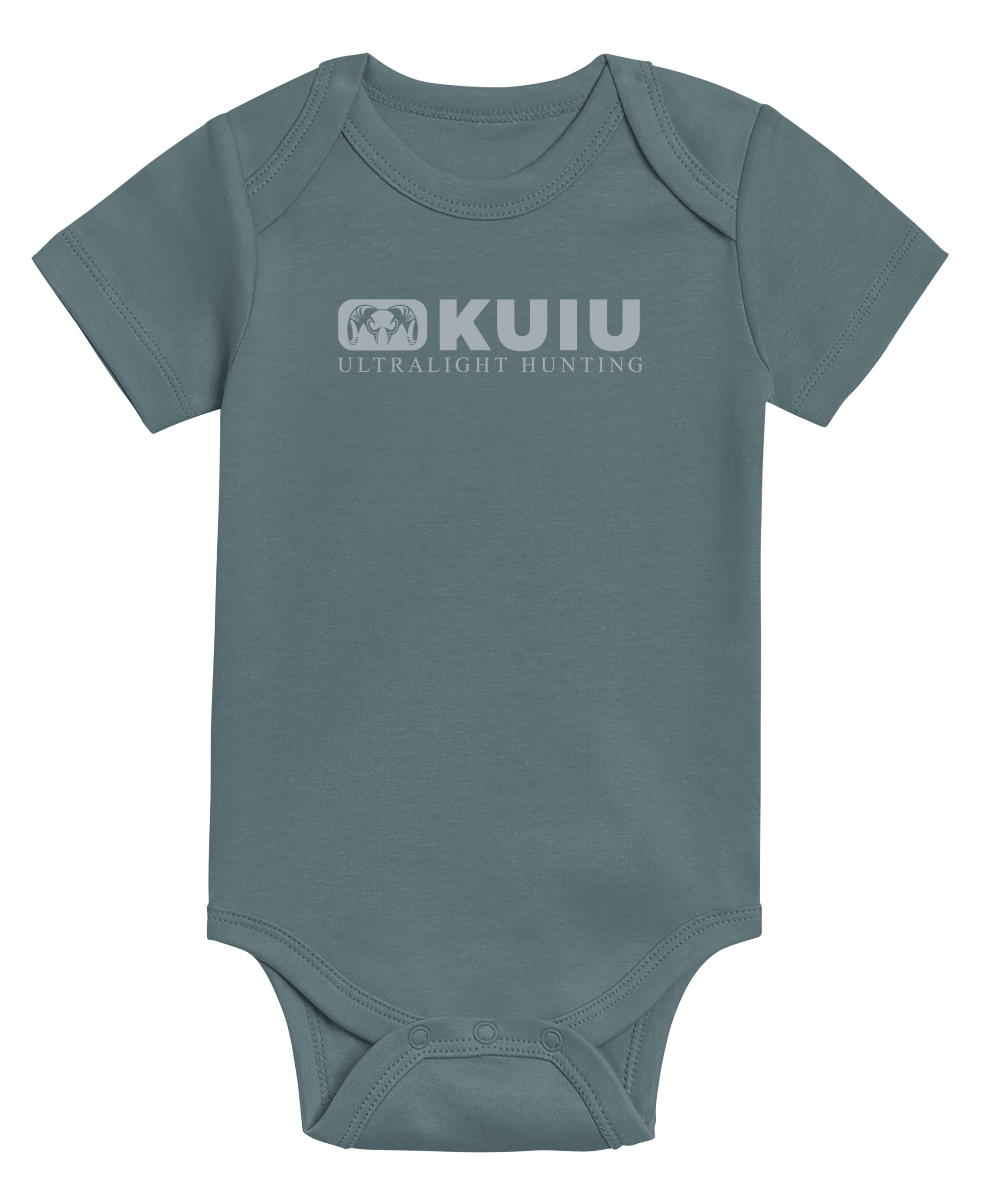 KUIU Block Logo Baby One-Piece | Harbor