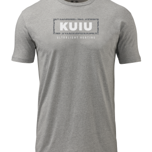 KUIU Box Logo T-Shirt | Heather Grey