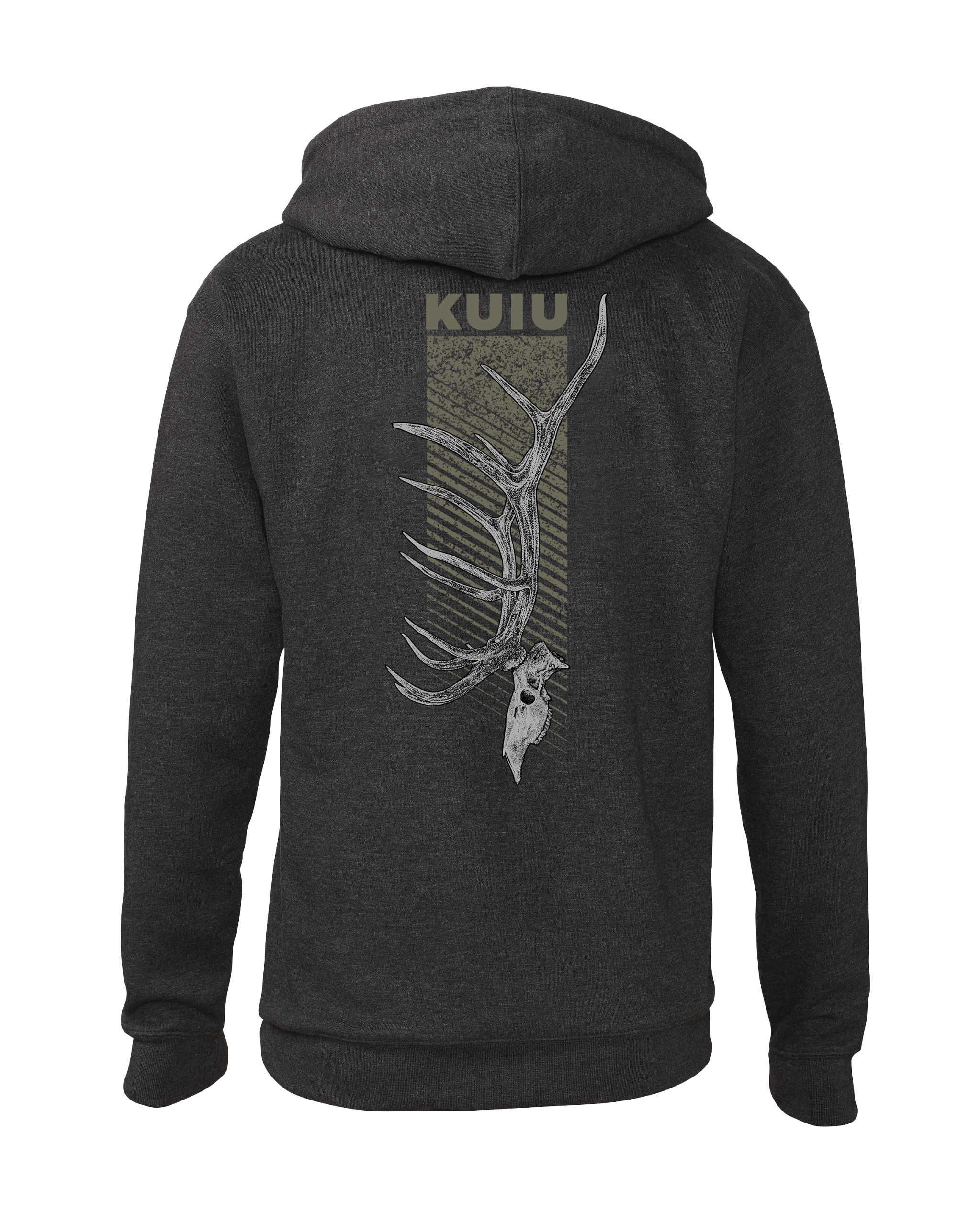 KUIU Elk Skull Hoodie | Charcoal