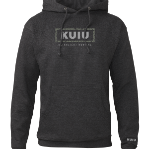 KUIU Box Logo Hoodie | Charcoal