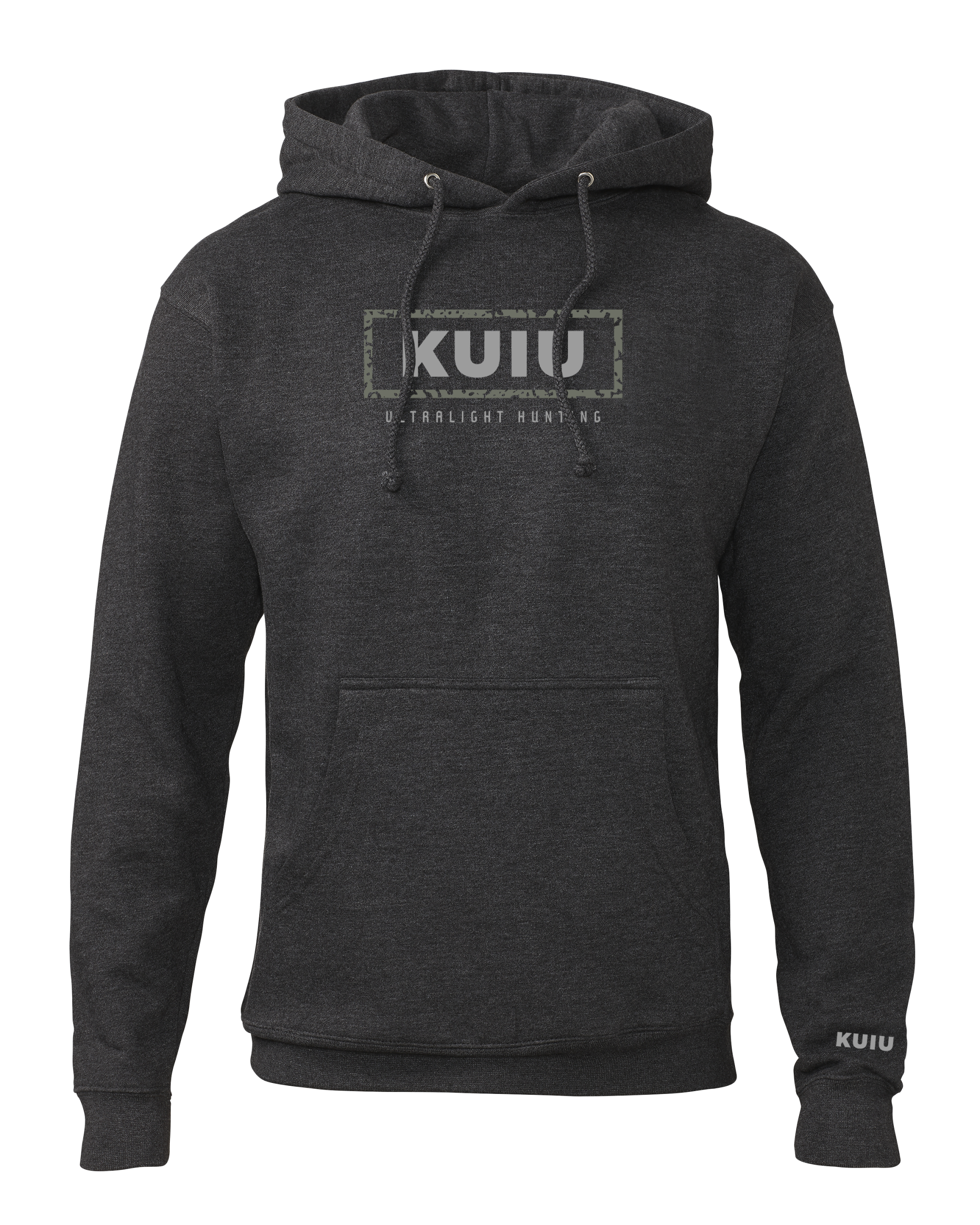 KUIU Box Logo Hoodie | Charcoal