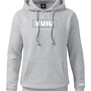 KUIU Box Logo Hoodie | Heather Grey