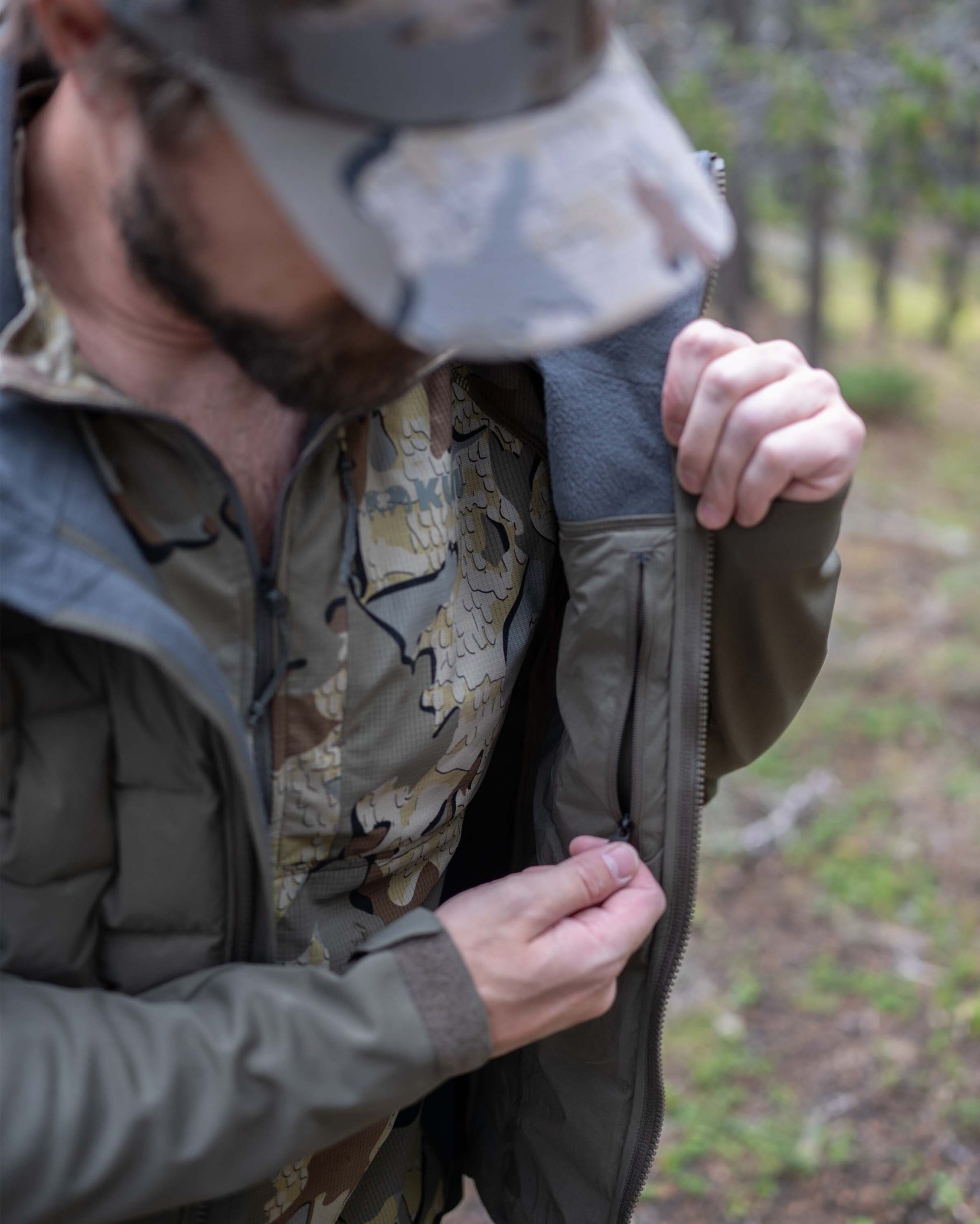 Axis Thermal Hybrid Hooded Jacket | Carbon - 图片 6