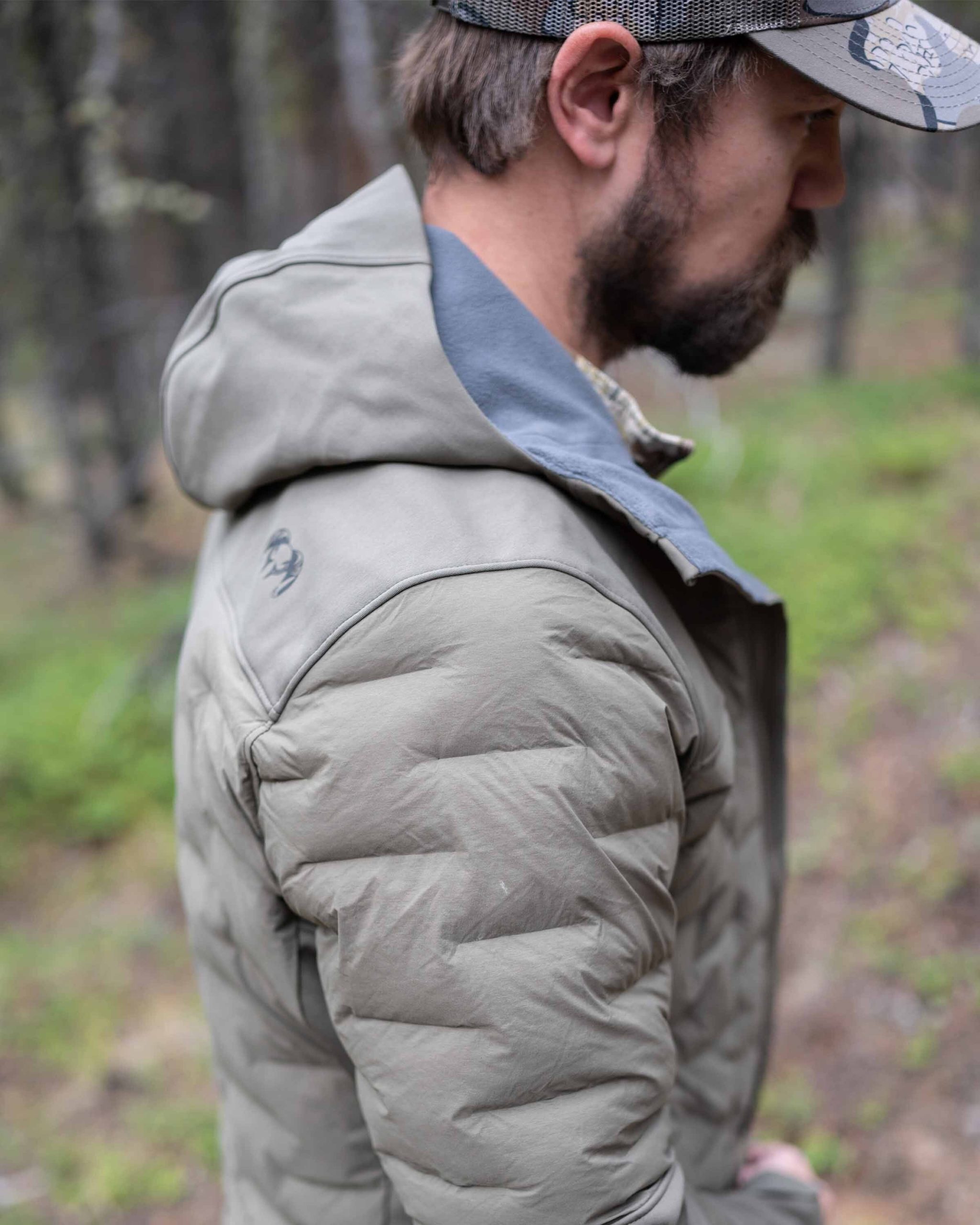 Axis Thermal Hybrid Hooded Jacket | Carbon - 图片 7