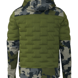 Alternative view of Axis Thermal Hybrid Hooded Jacket | Verde