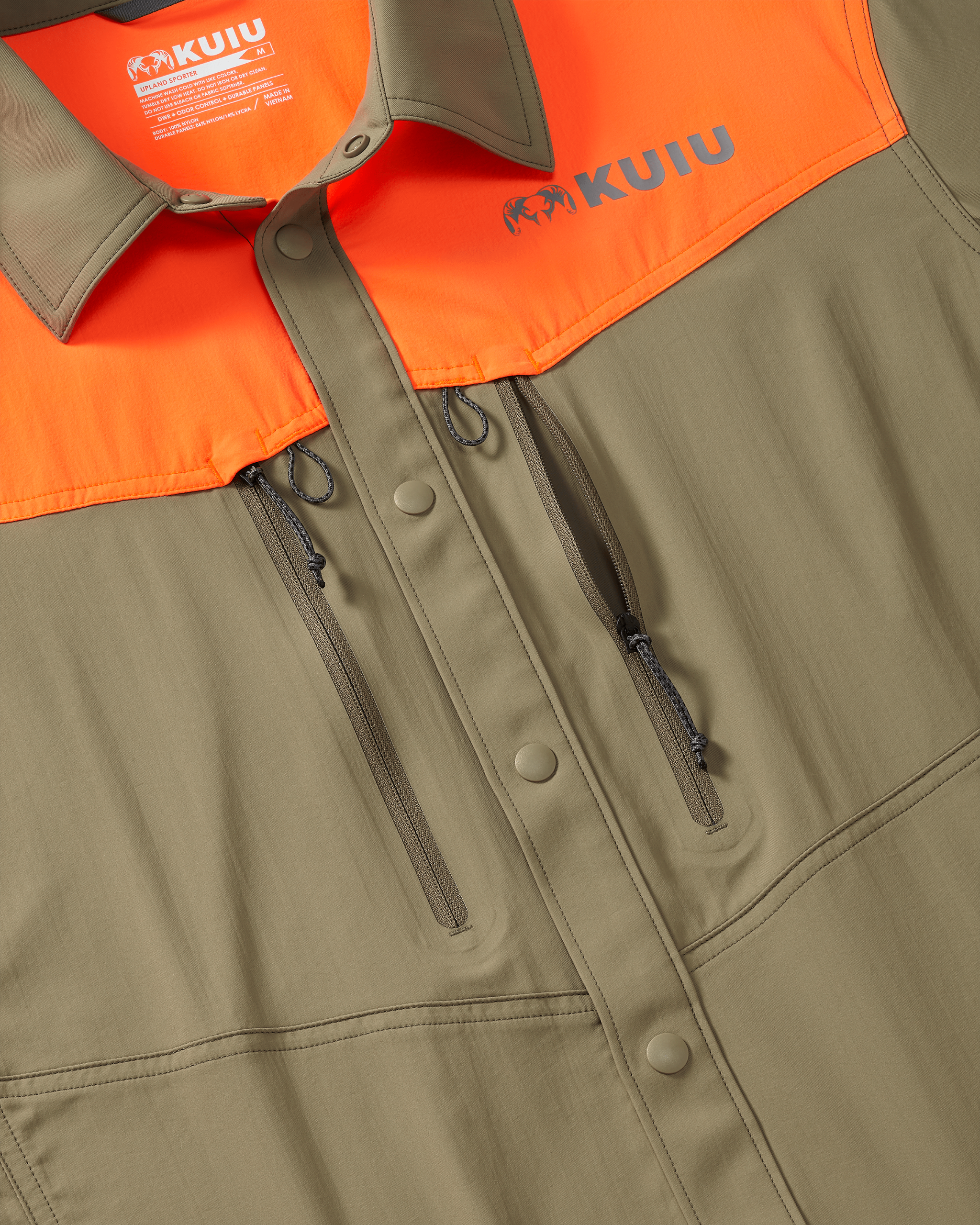 Upland Sporter Shirt | Khaki/Blaze Orange - 图片 3