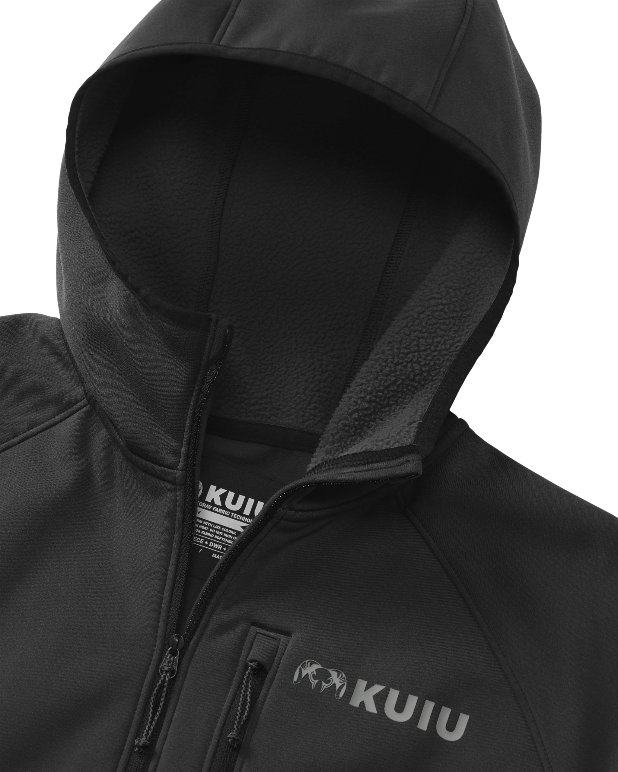 StrongFleece 235 Zip-T Hoodie | Black - 图片 3