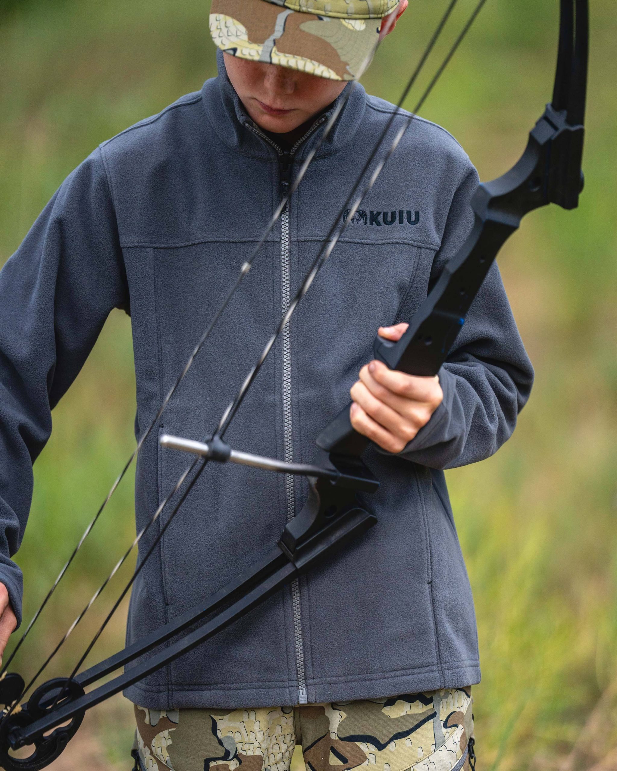 Youth Versa Fleece Full Zip | Gunmetal - 图片 3