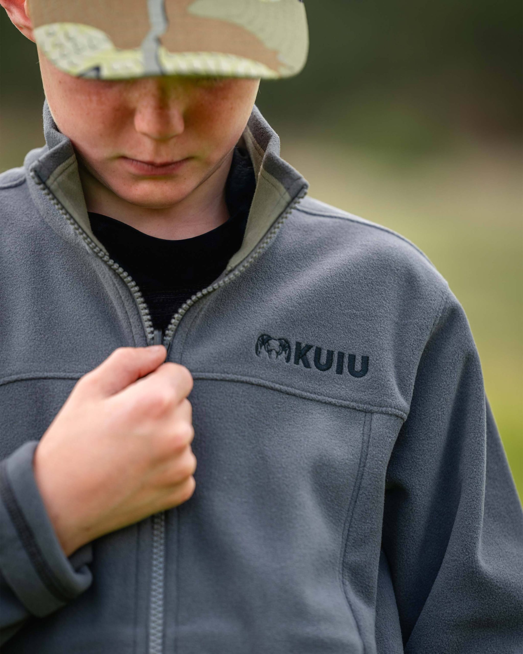 Youth Versa Fleece Full Zip | Gunmetal - 图片 7