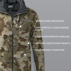 Alternative view of Axis Hybrid Hooded Jacket | Valo