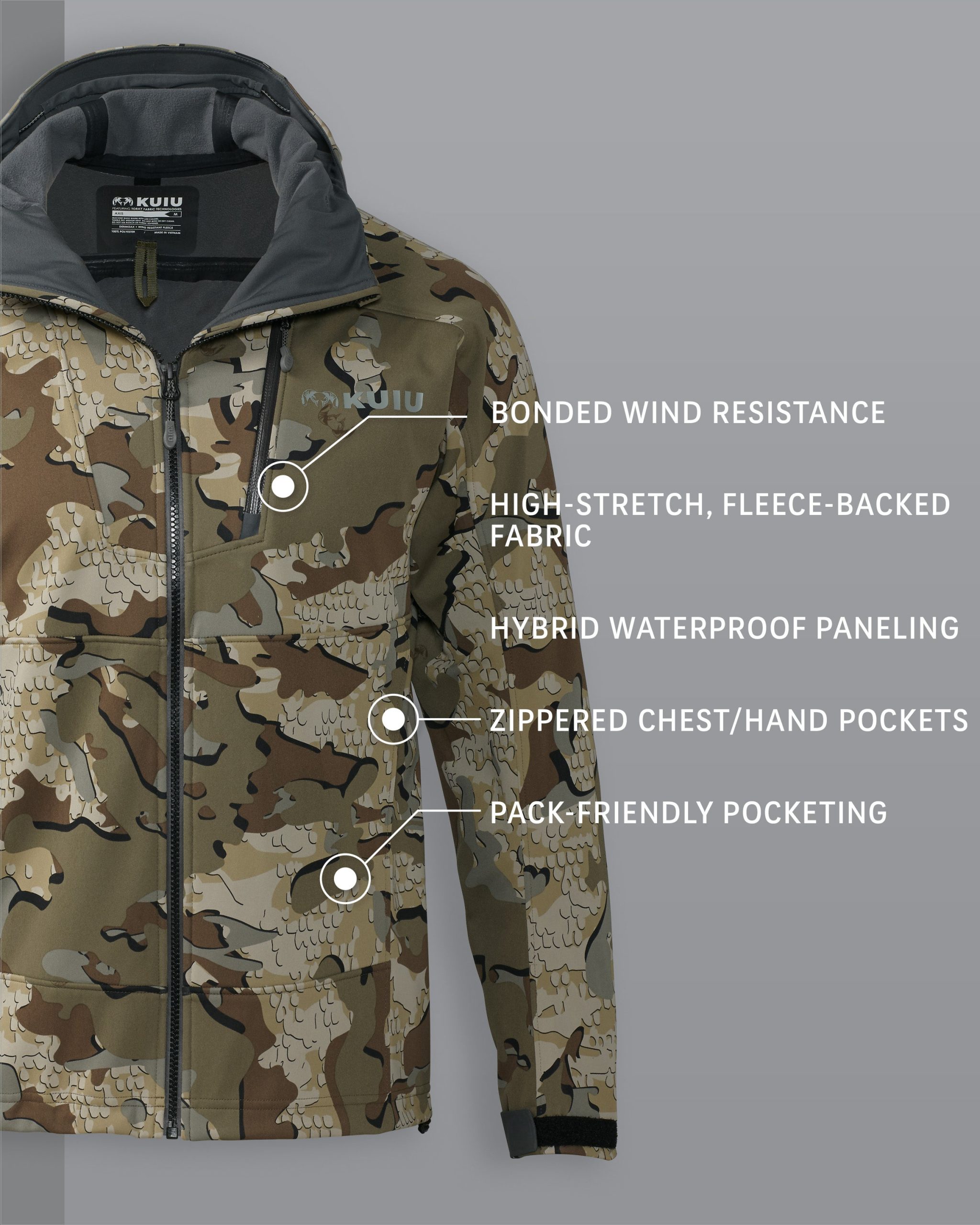 Axis Hybrid Hooded Jacket | Valo - 图片 2