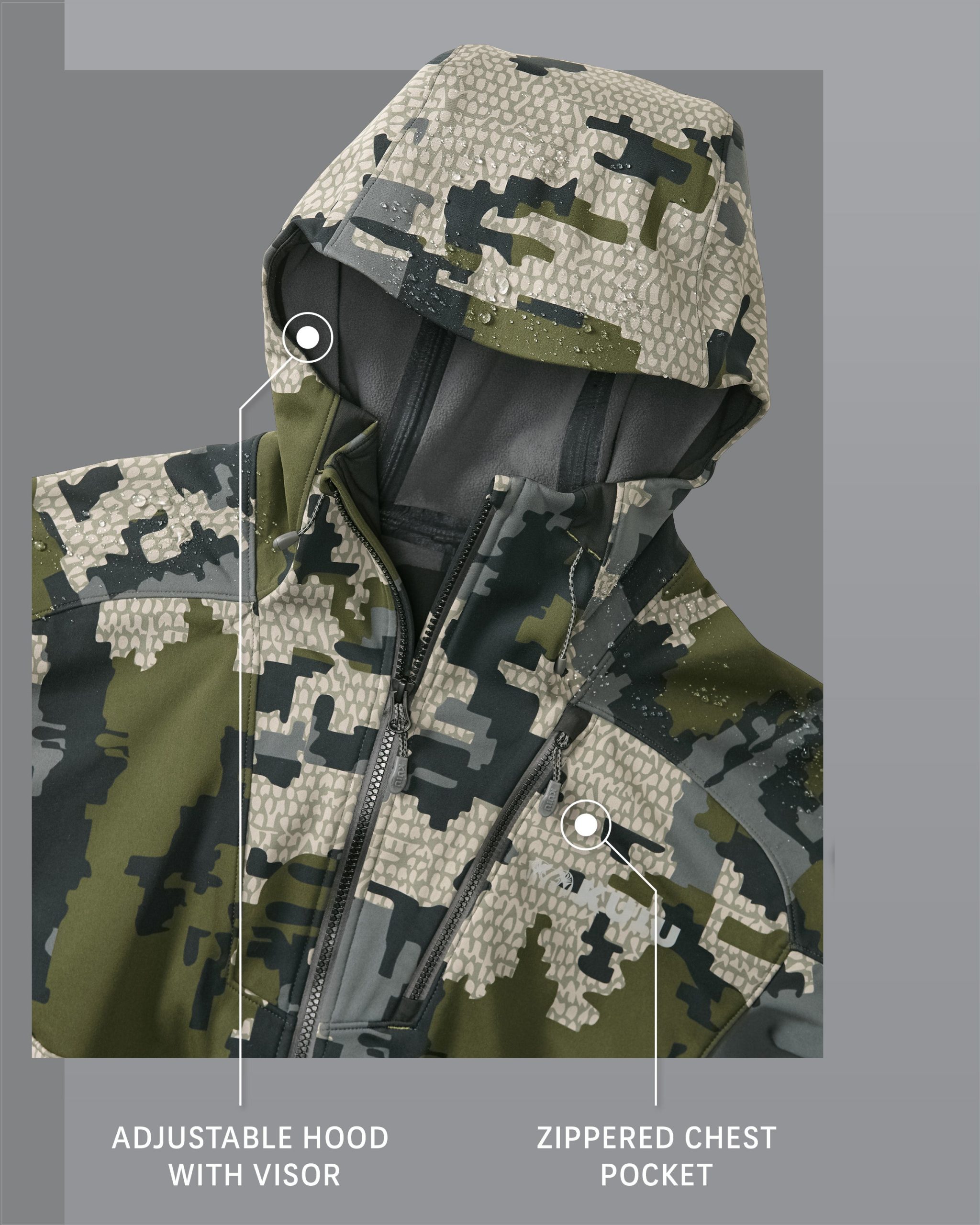 Axis Hybrid Hooded Jacket | Verde - 图片 3