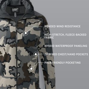Alternative view of Axis Hybrid Hooded Jacket | Vias