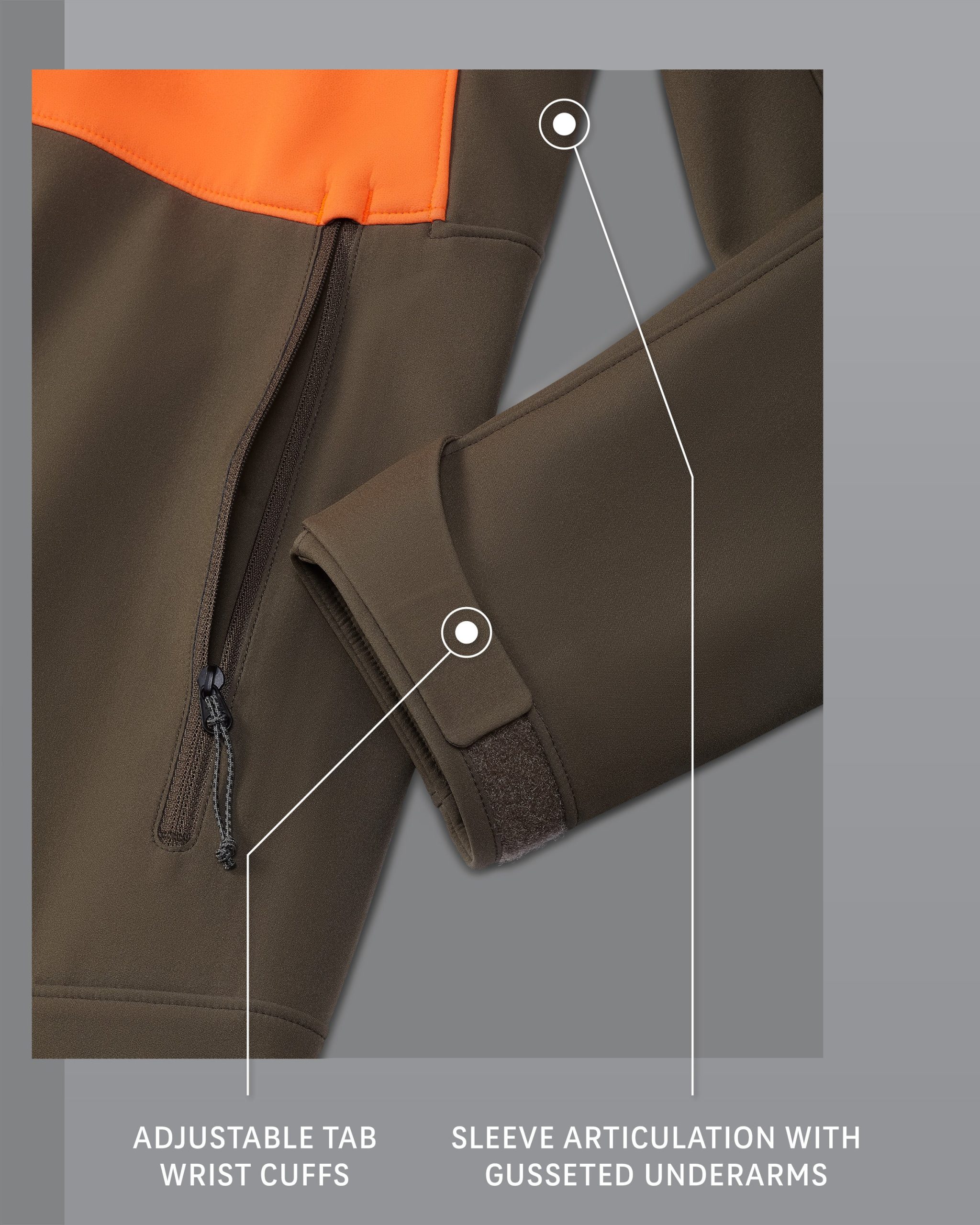 Guide PRO Hooded Jacket | Blaze/Major Brown - 图片 3