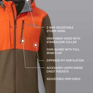 Alternative view of Guide PRO Hooded Jacket | Blaze/Major Brown