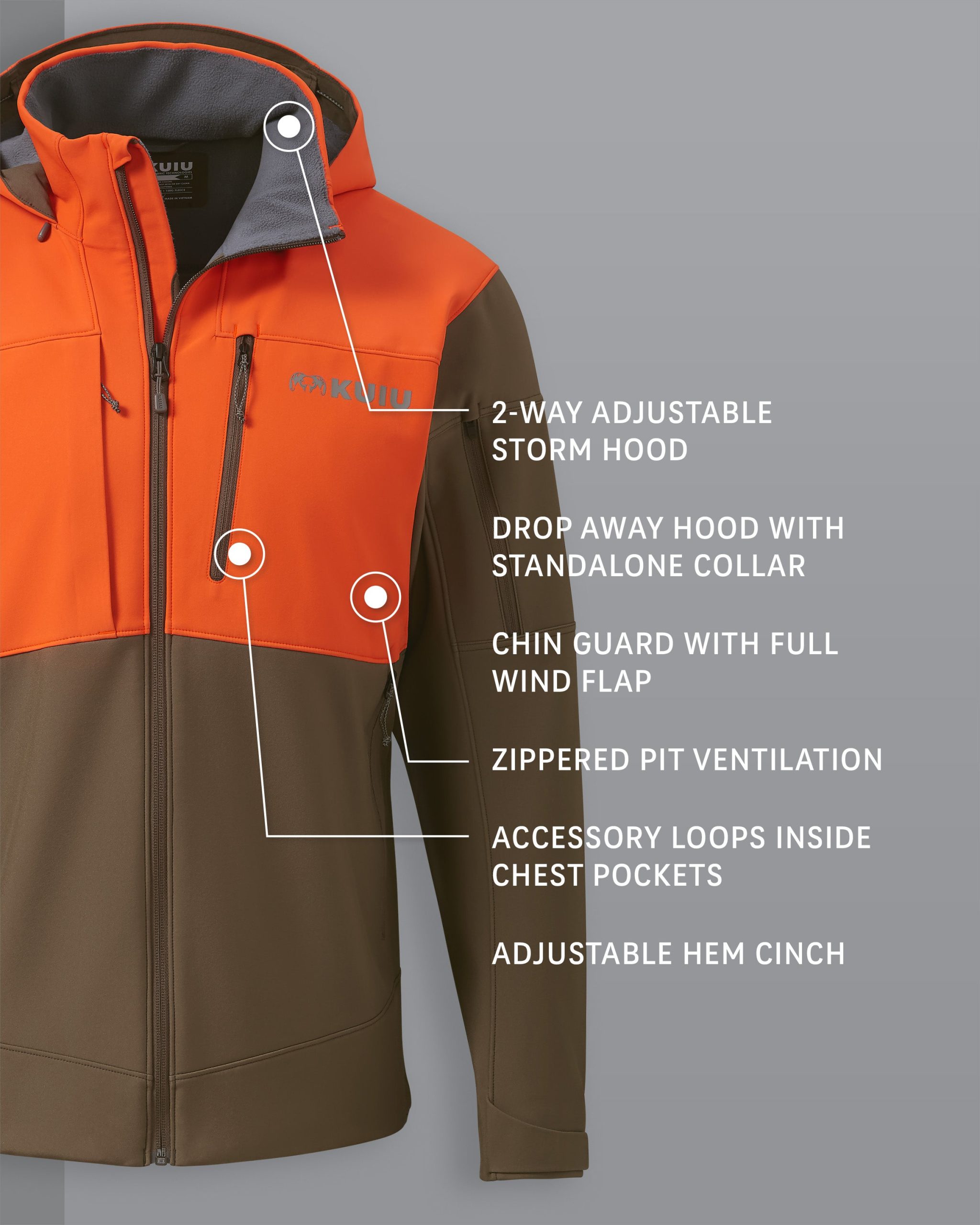 Guide PRO Hooded Jacket | Blaze/Major Brown - 图片 2