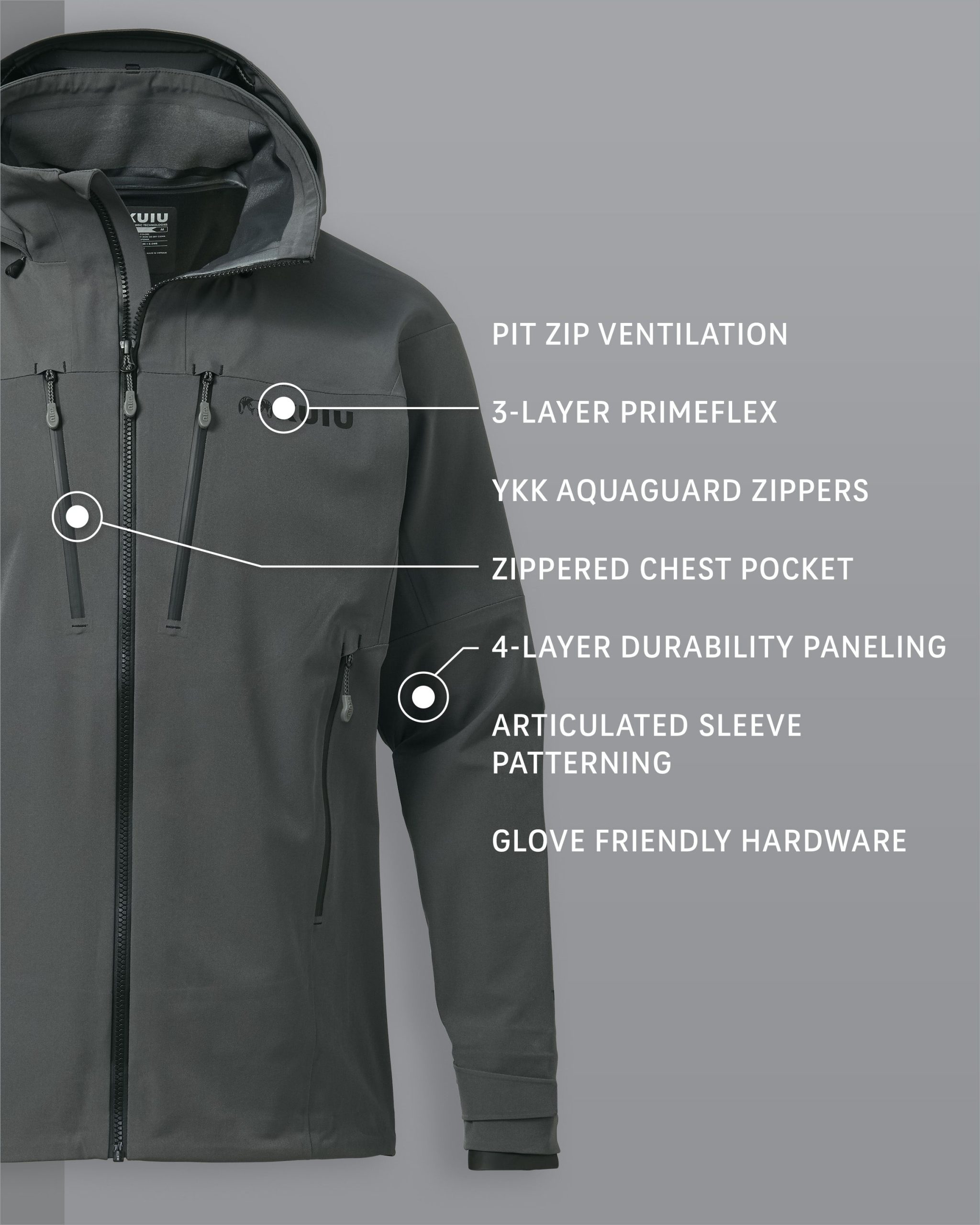 Yukon TR Rain Jacket | Gunmetal - 图片 2