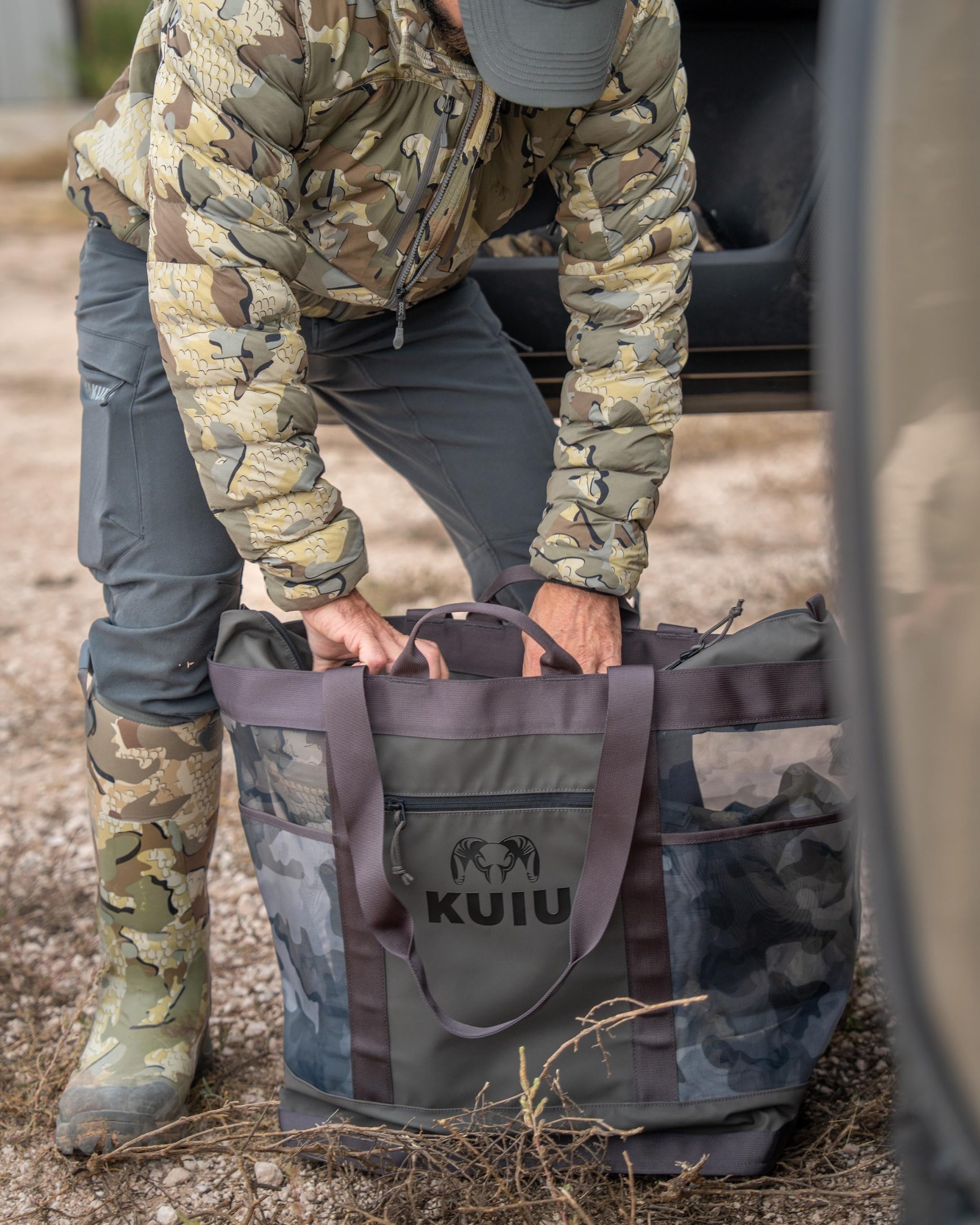 KUIU 3500 Mesh Tote Bag | Gunmetal - 图片 3