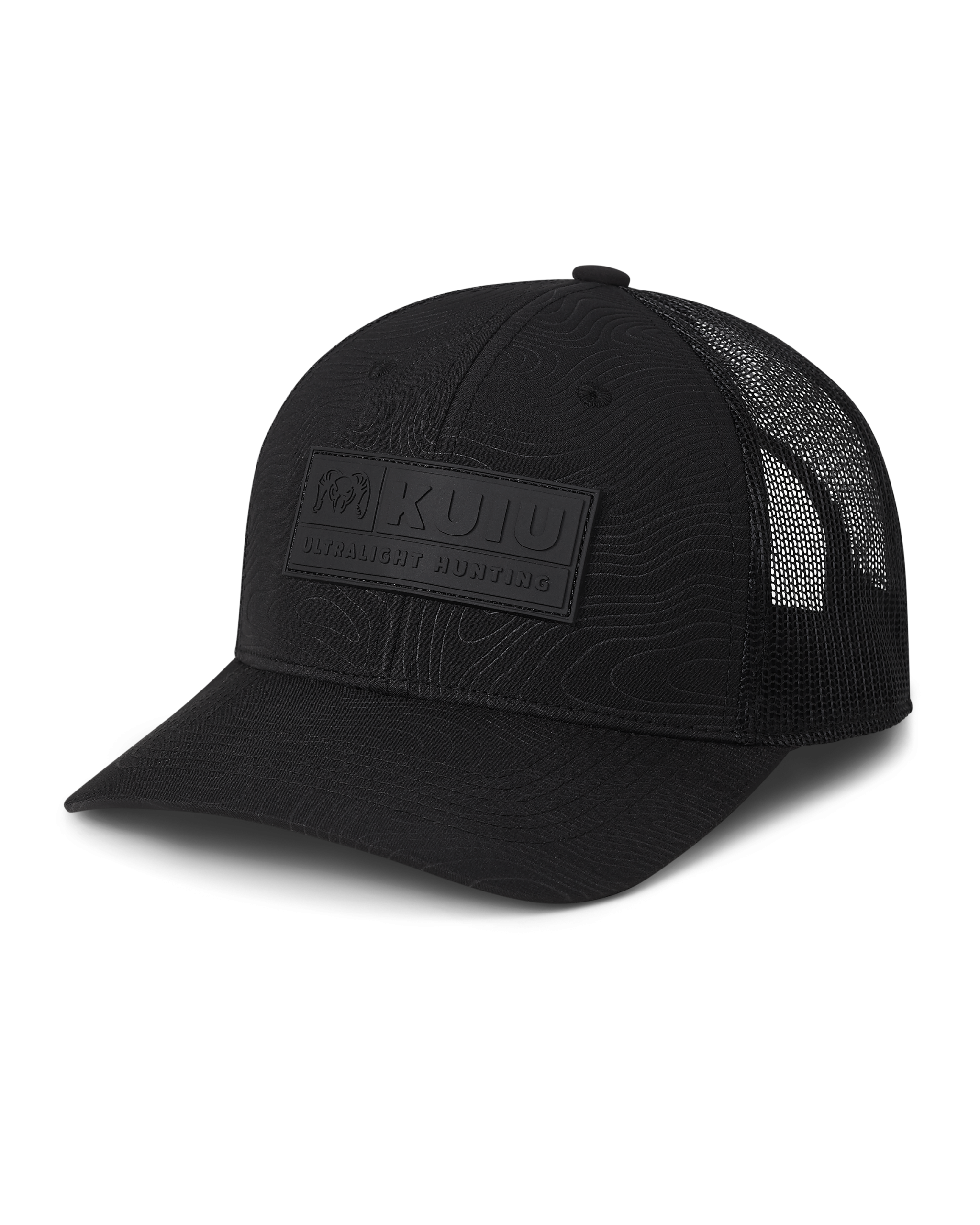 KUIU Topo Patch Hat | Black/Black