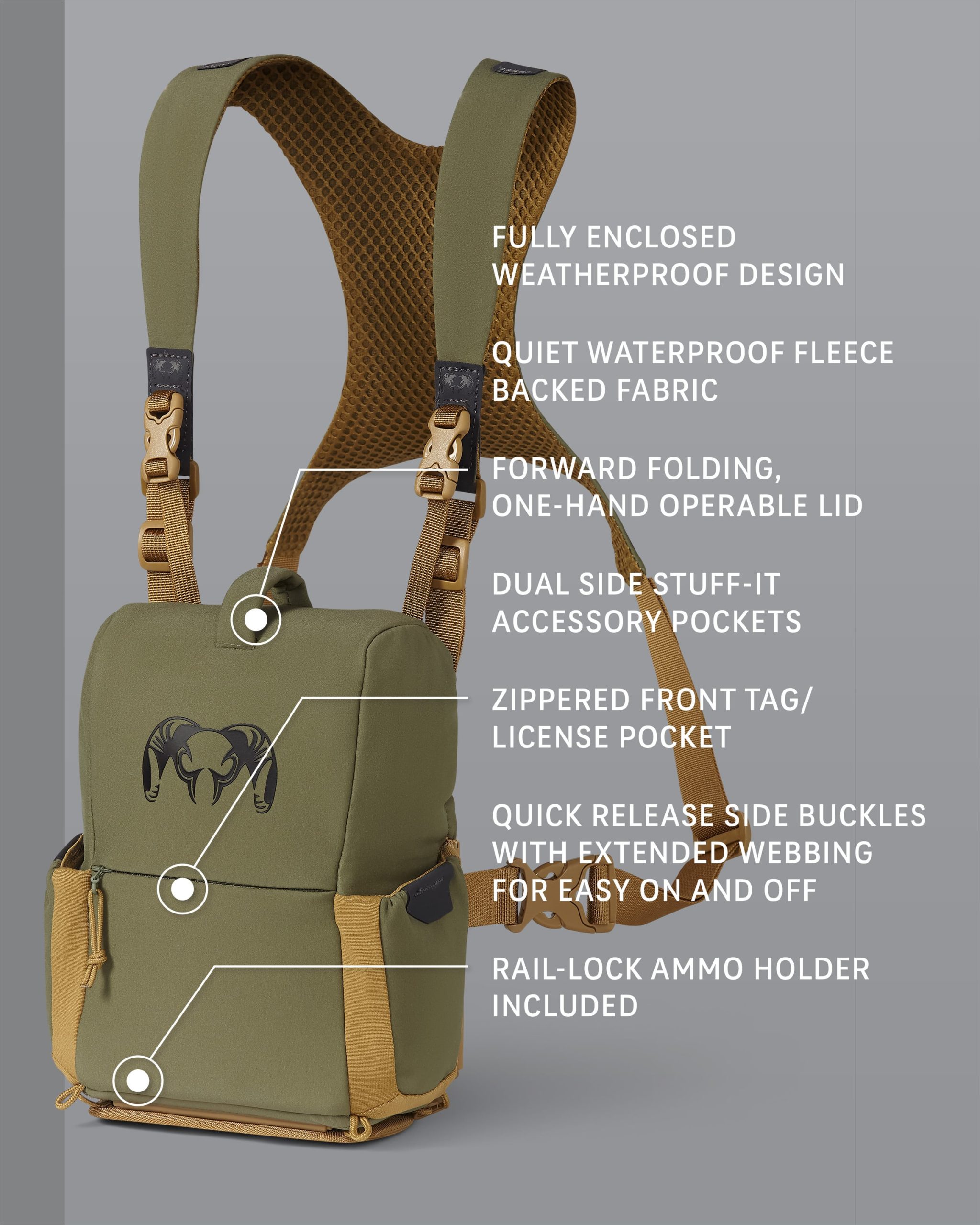 PRO G3 Bino Harness | Evergreen - 图片 2