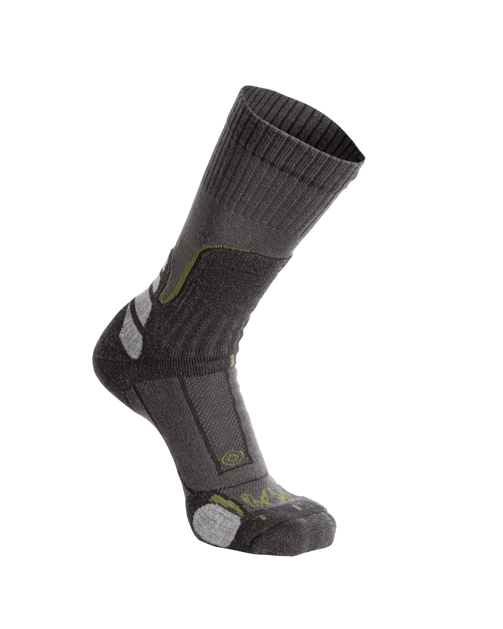 ULTRA Merino Midweight Mountain Sock | Grey Green