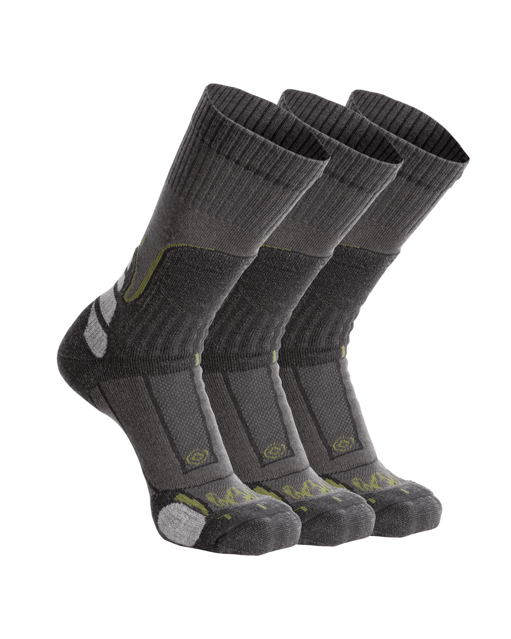 ULTRA Merino Midweight Mountain Sock 3-Pair Pack | Grey Green