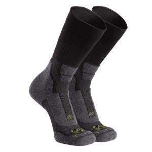 StrongWool Hybrid Crew Sock 2-Pair Pack | Grey Green