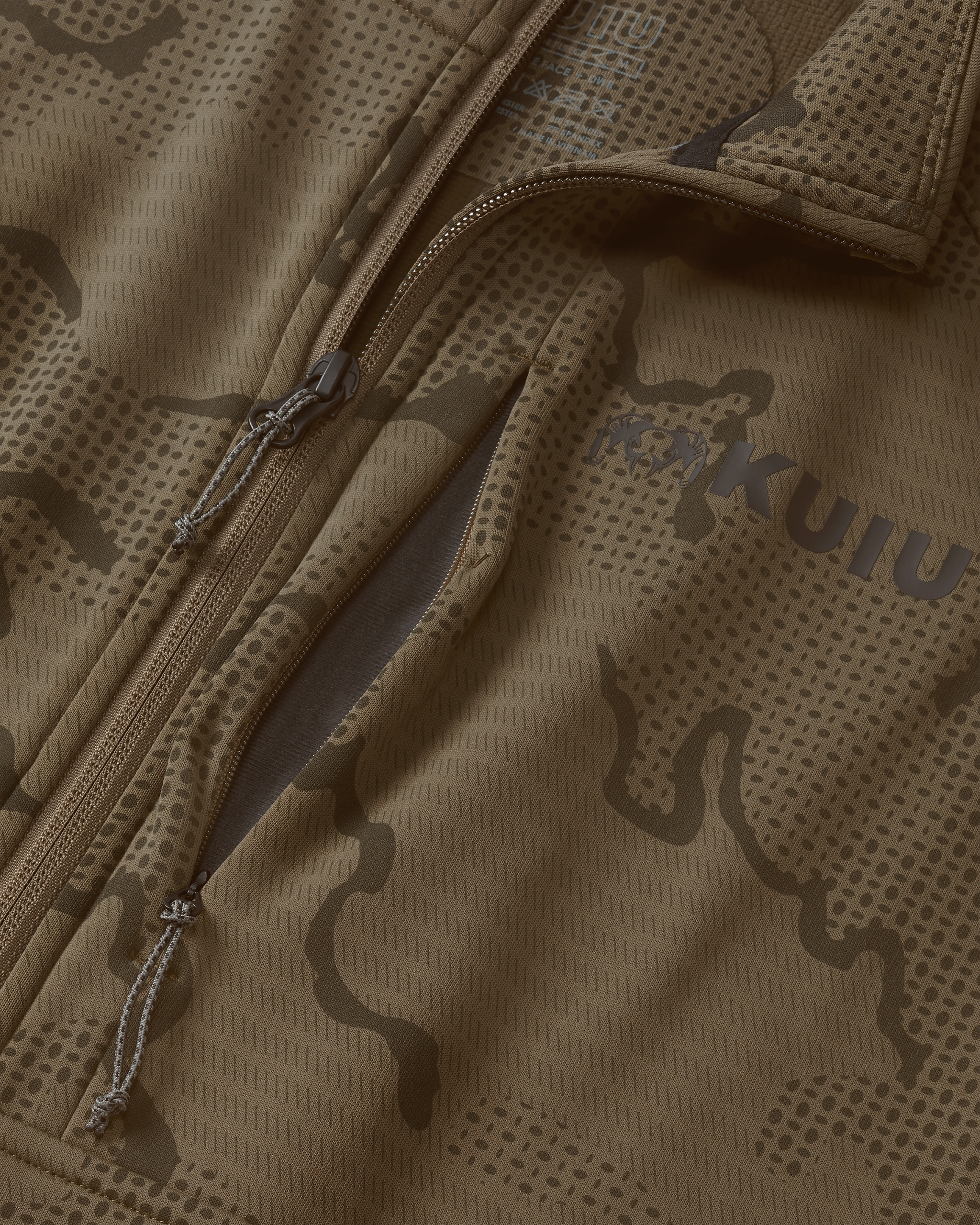 Ridgepoint Fleece Zip-T | Coyote Brown Tonal - 图片 3