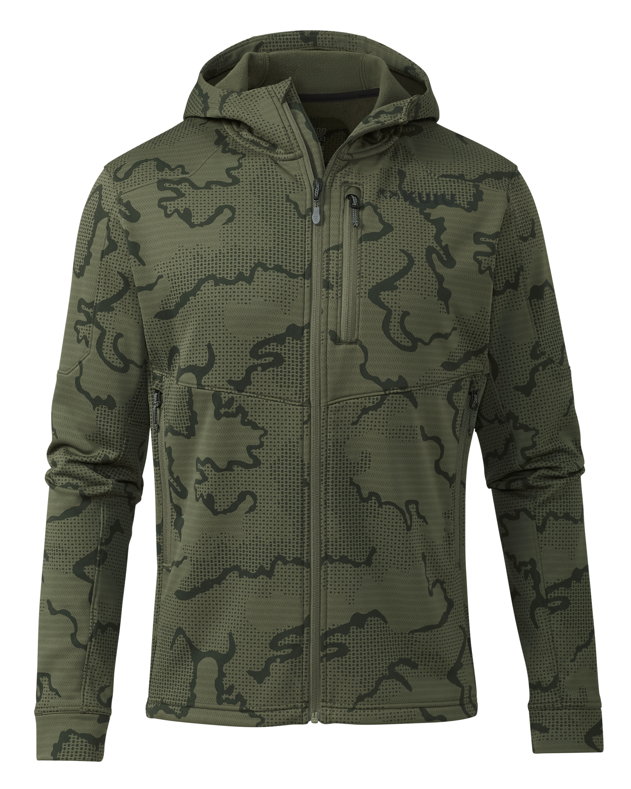 Ridgepoint Fleece Hoodie | Olive Tonal
