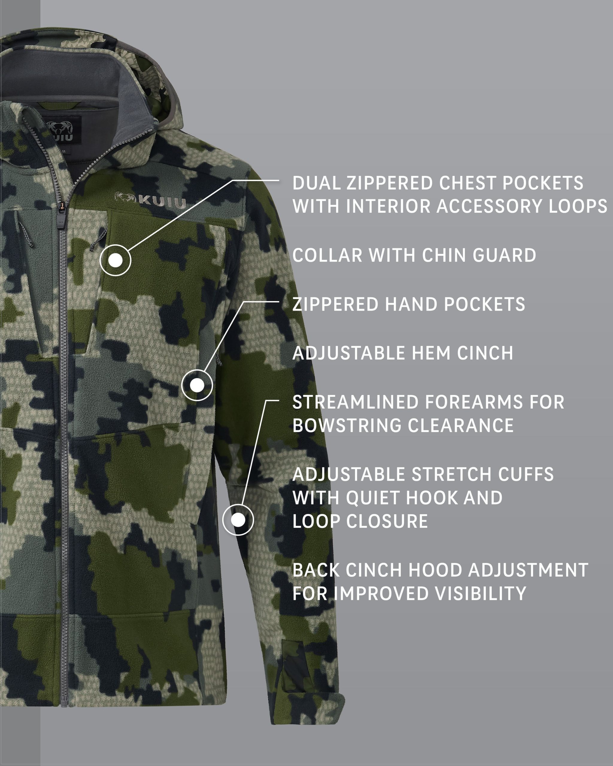 KUIU Proximity LT Hooded Jacket | Verde - 图片 2