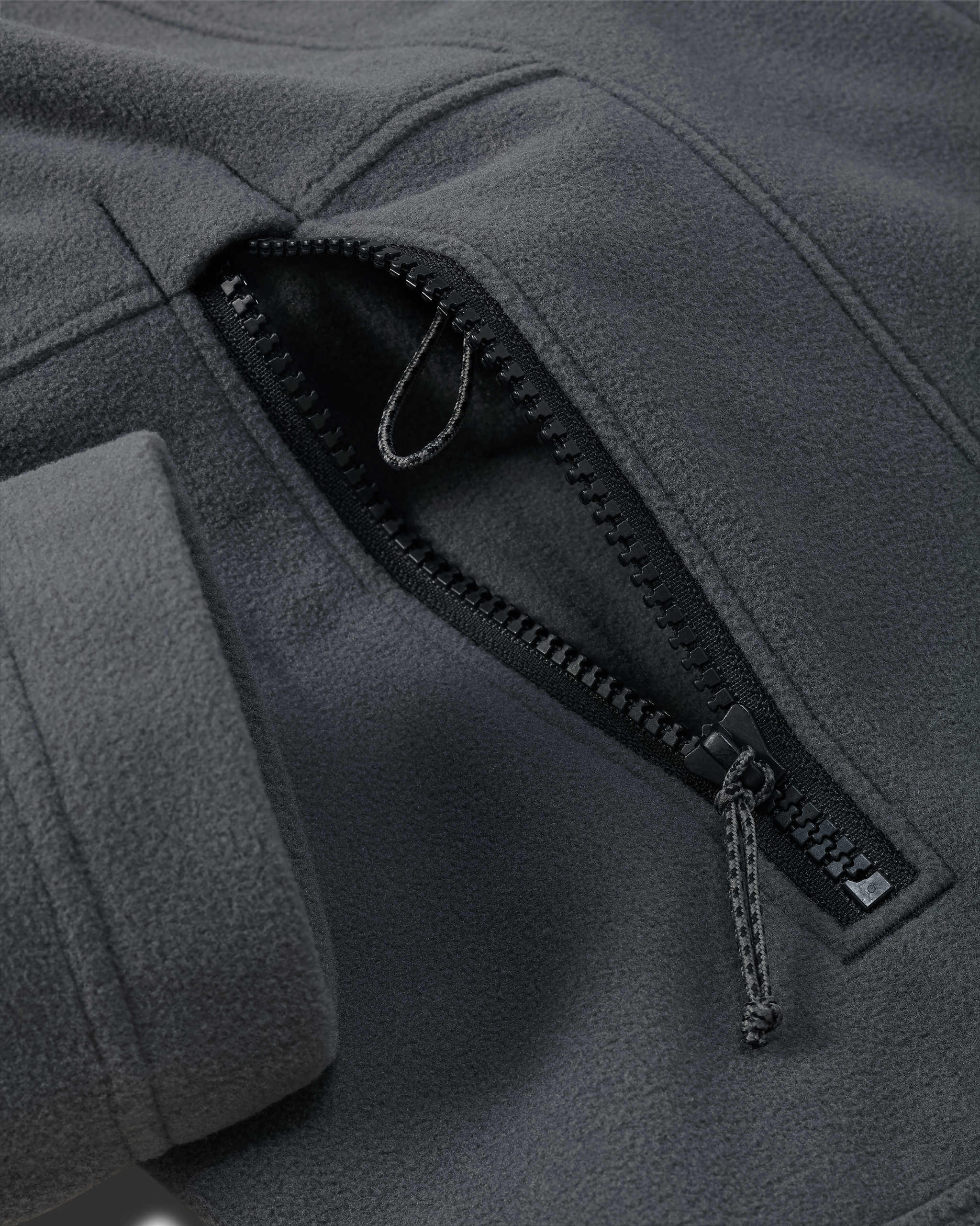 Women's Border Fleece Full Zip | Gunmetal - 图片 3