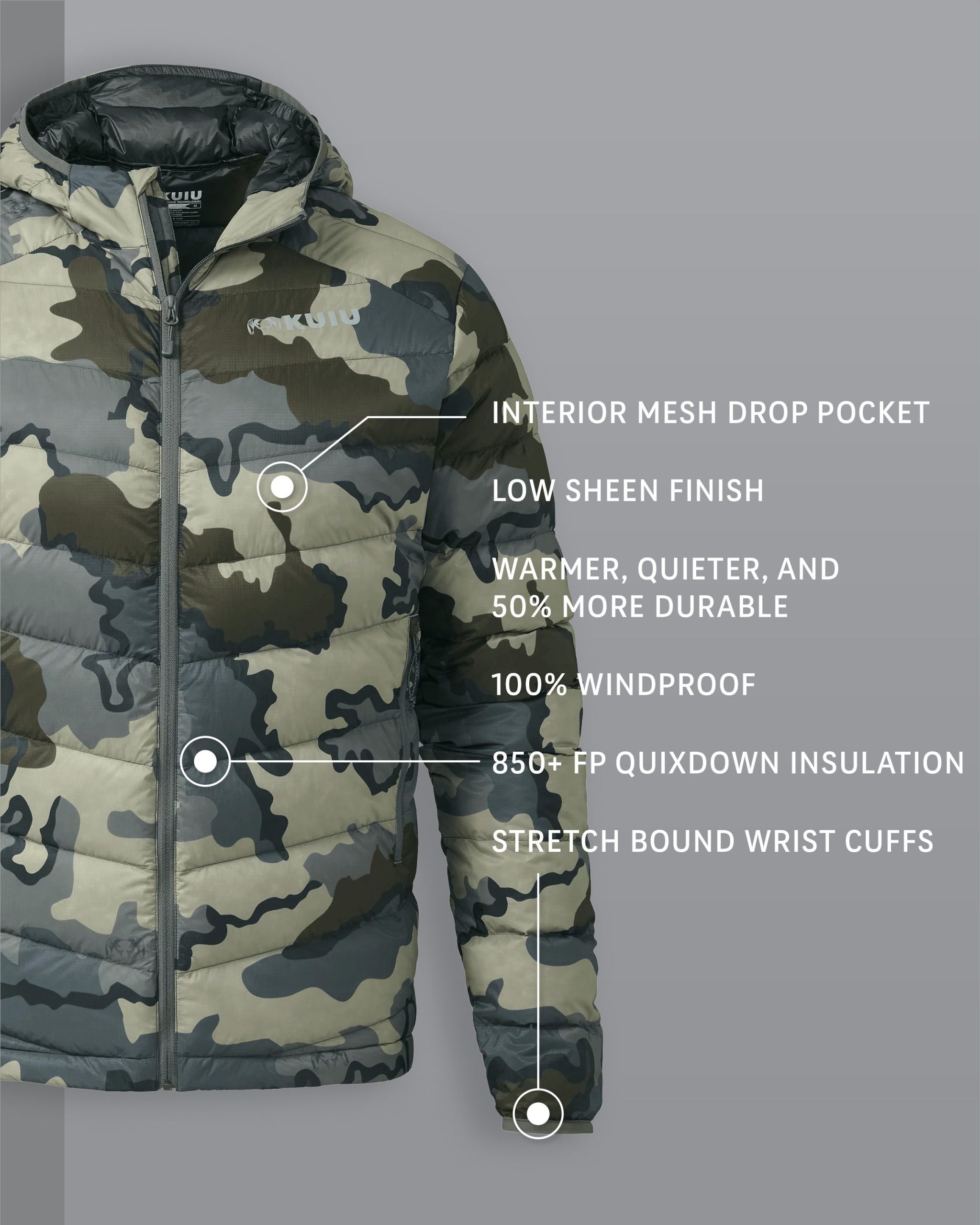 Super Down LT Hooded Jacket | Vias - 图片 2