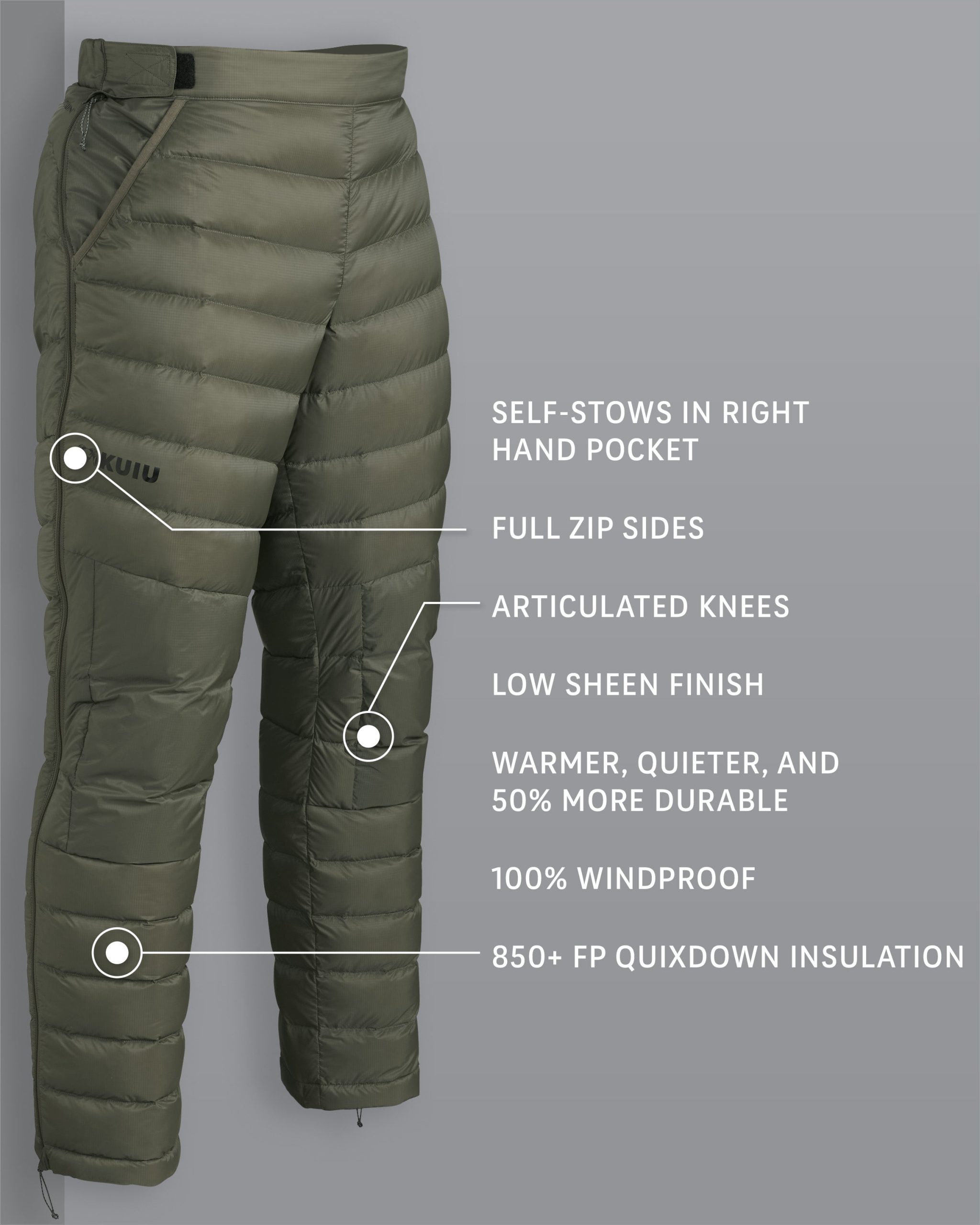 Super Down LT Pant | Ash - 图片 2