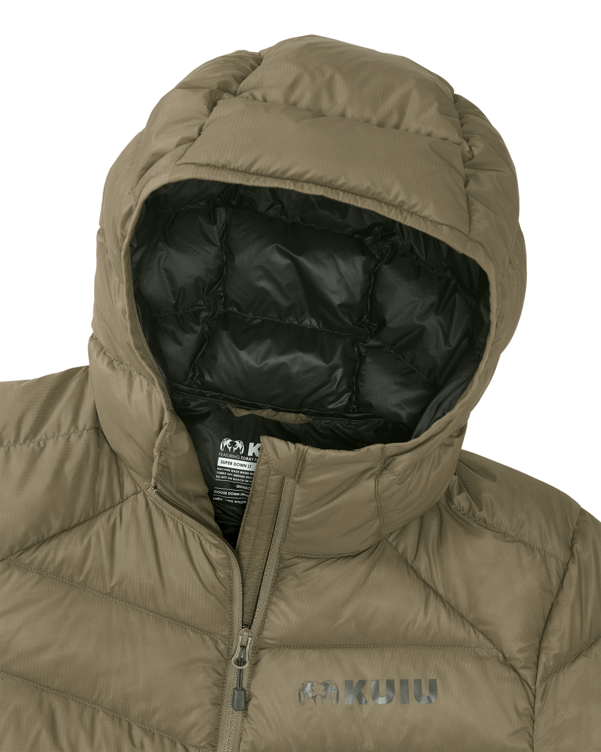 Women's Super Down LT Hooded Jacket | Khaki - 图片 3
