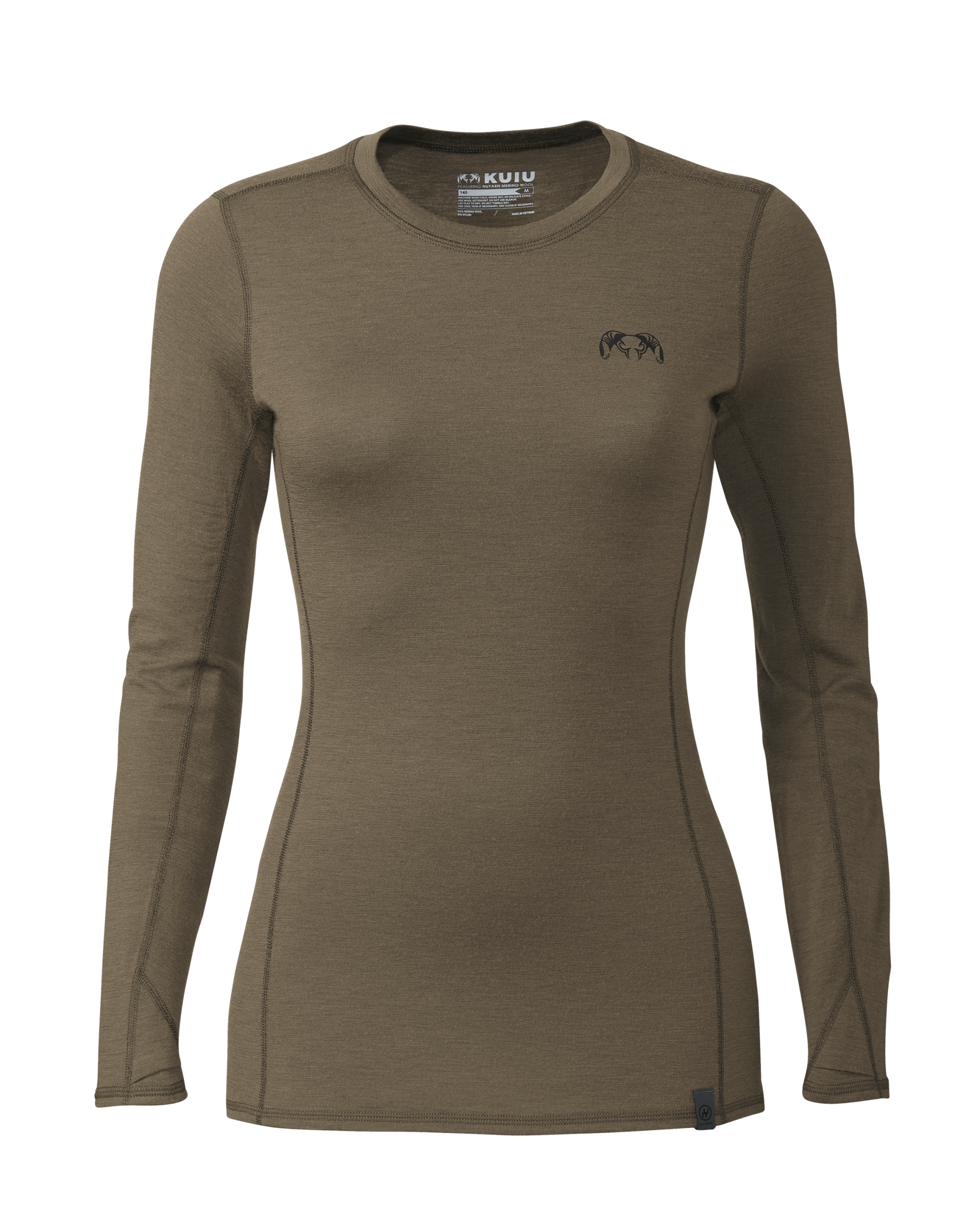 Women's ULTRA Merino 145 LS Crew | Ash