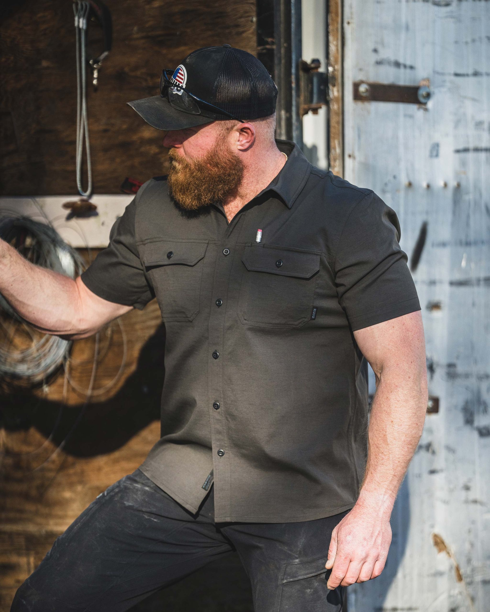Motive SS Workgrade Shirt | Asphalt - 图片 4