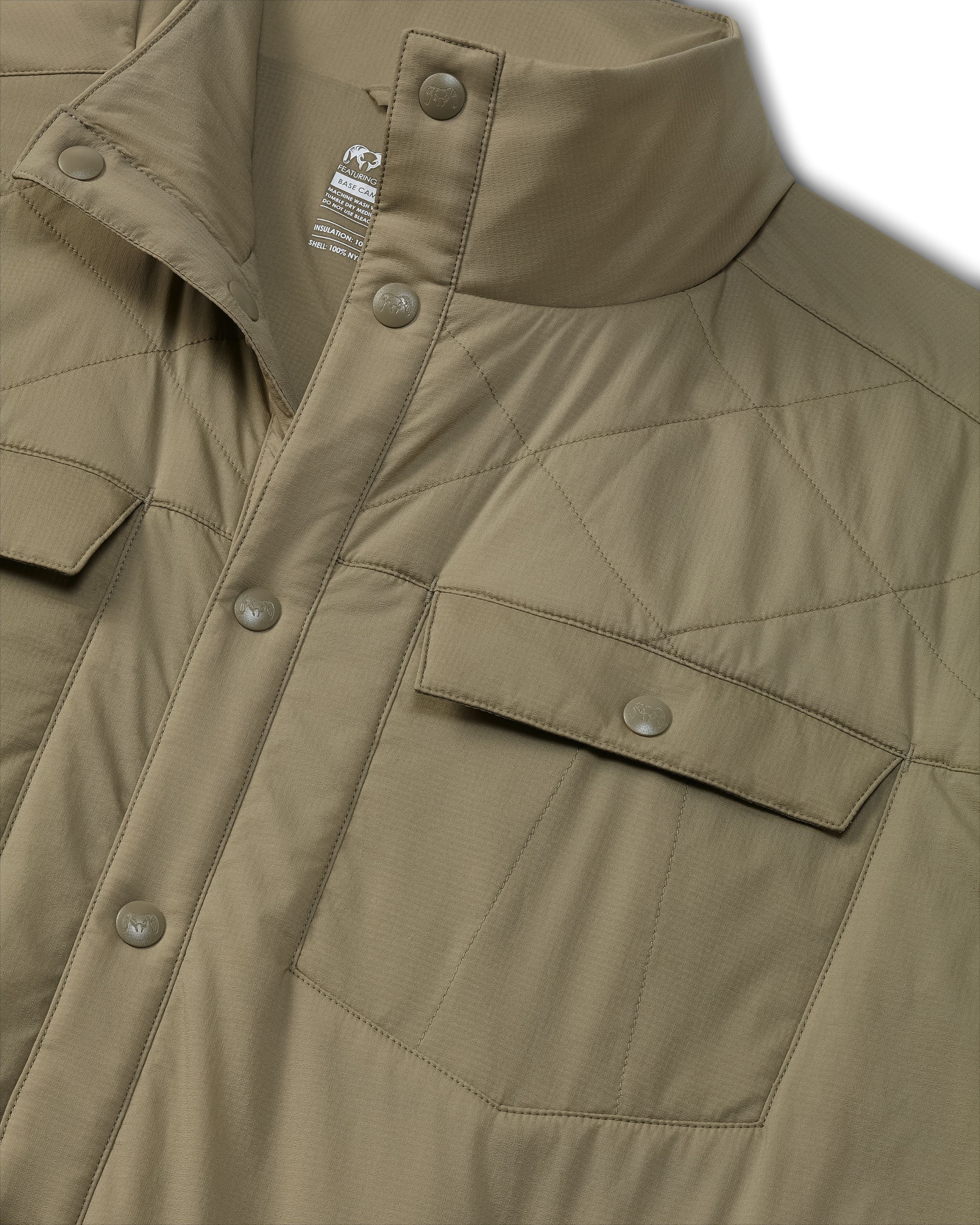 Base Camp Insulated Snap Shirt | Khaki - 图片 3