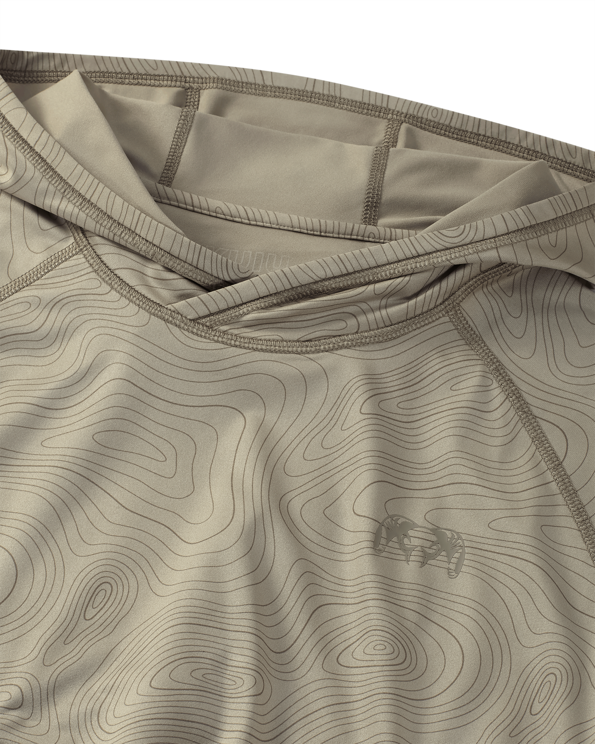 Gila LS Hoodie Topo | Bone Topo Print - 图片 3