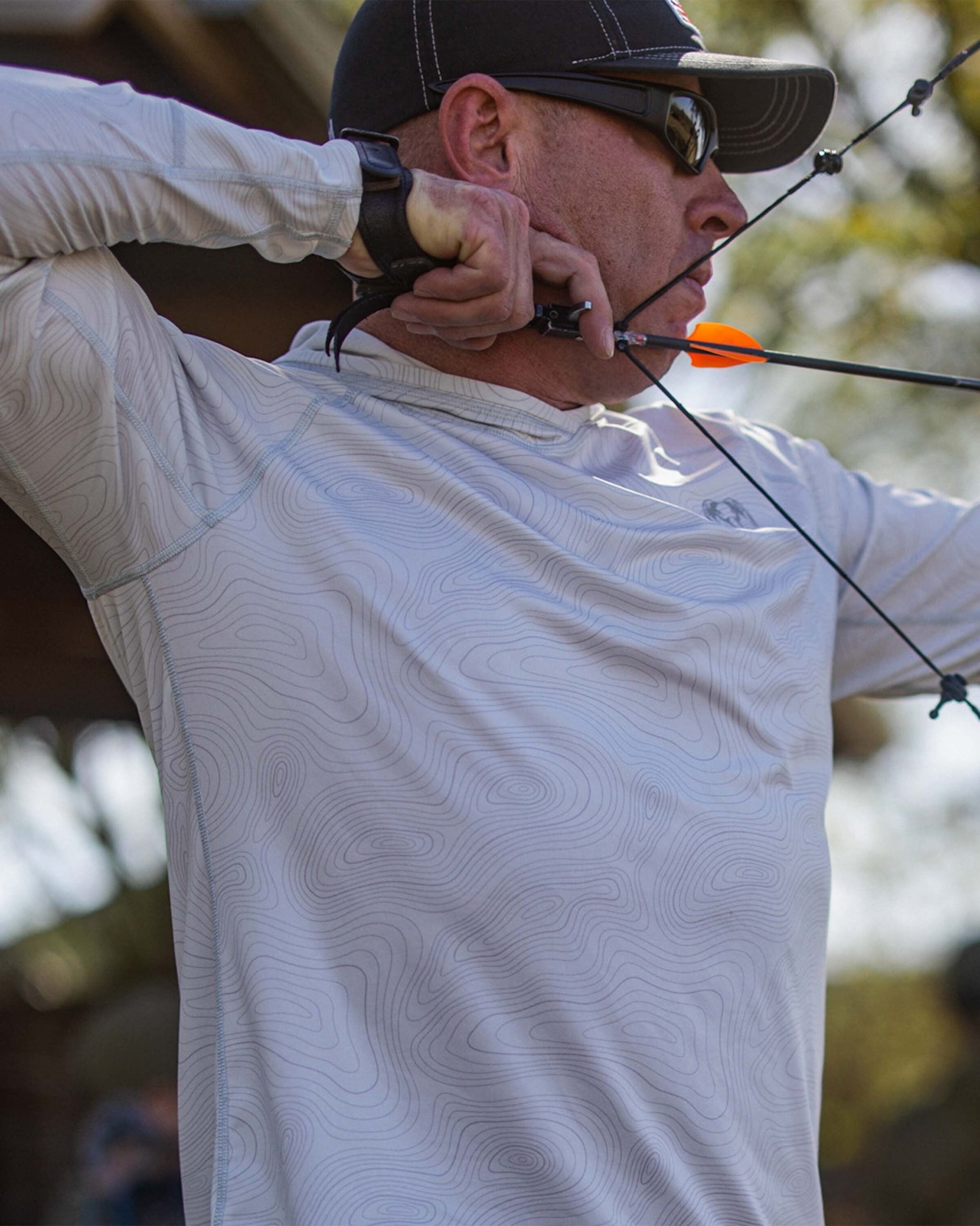 Gila LS Hoodie Topo | Bone Topo Print - 图片 4