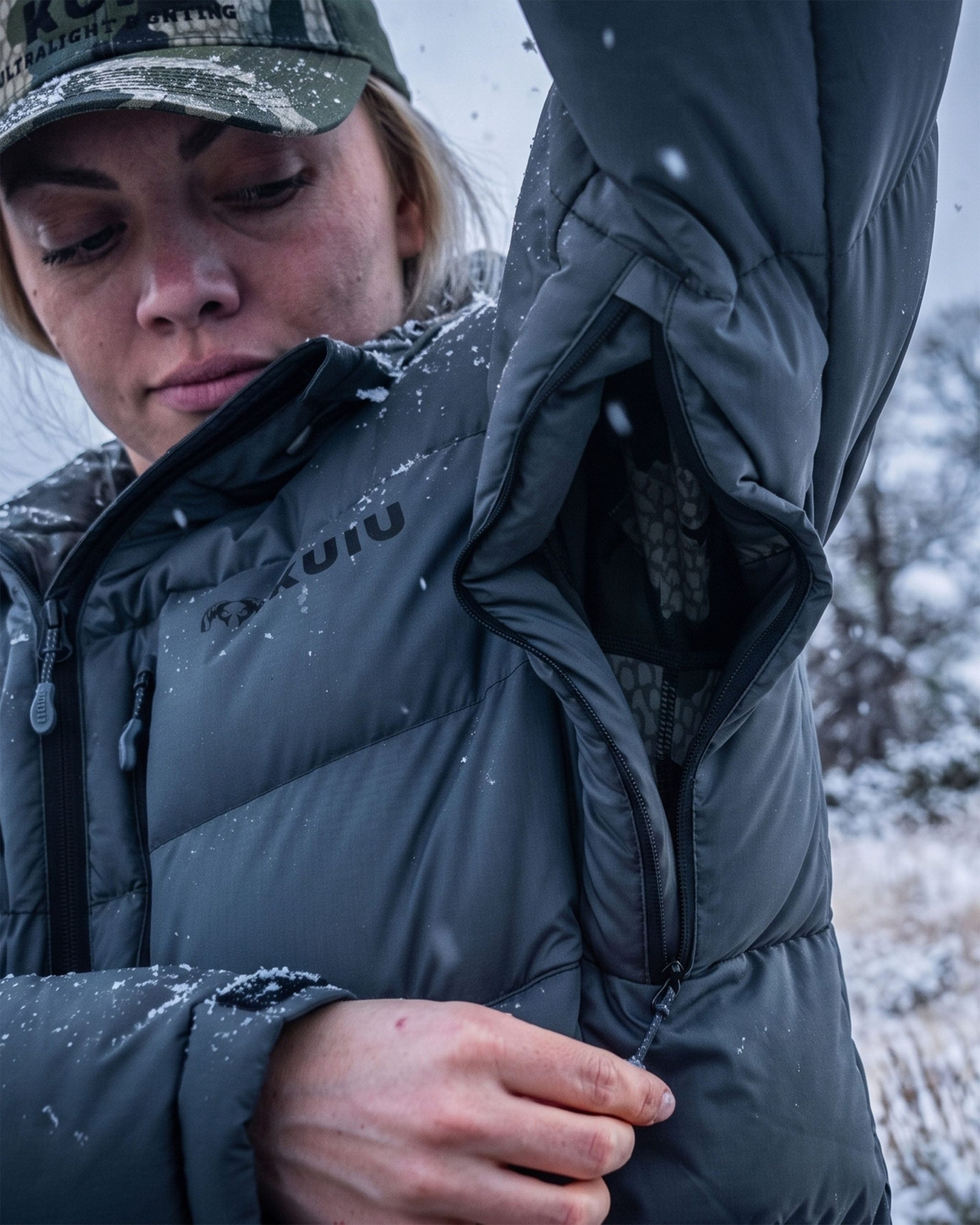 Women's Super Down PRO Hooded Jacket | Valo - 图片 8