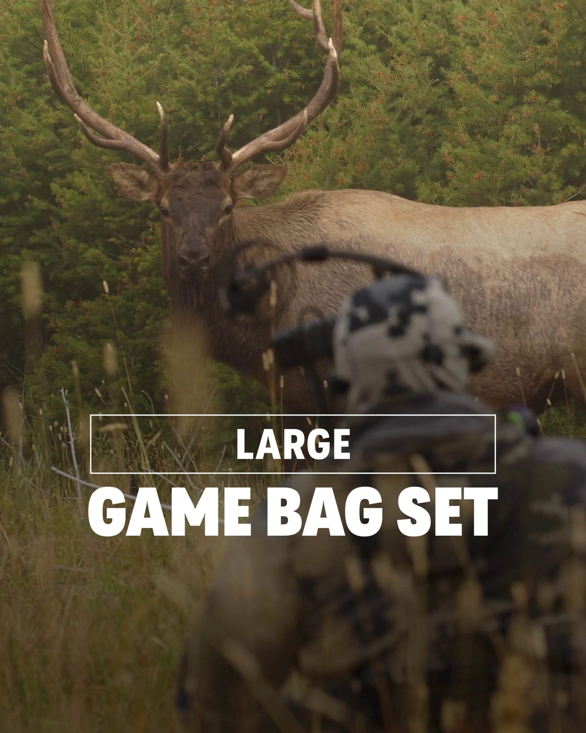 Elk/Caribou Large Game Bag Set | White-Orange - 图片 2