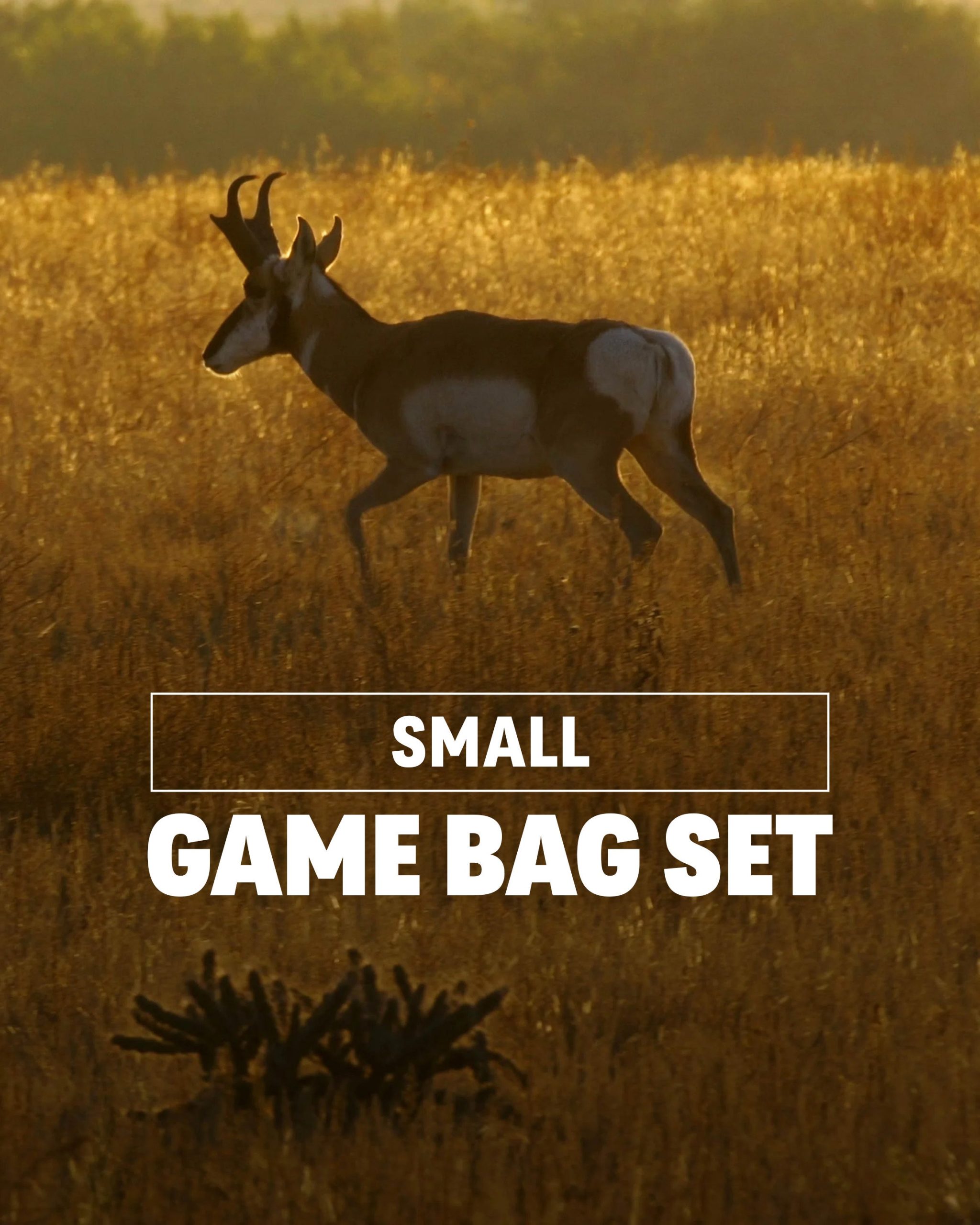 Small Deer/Antelope Game Bag Set | White-Orange - 图片 2